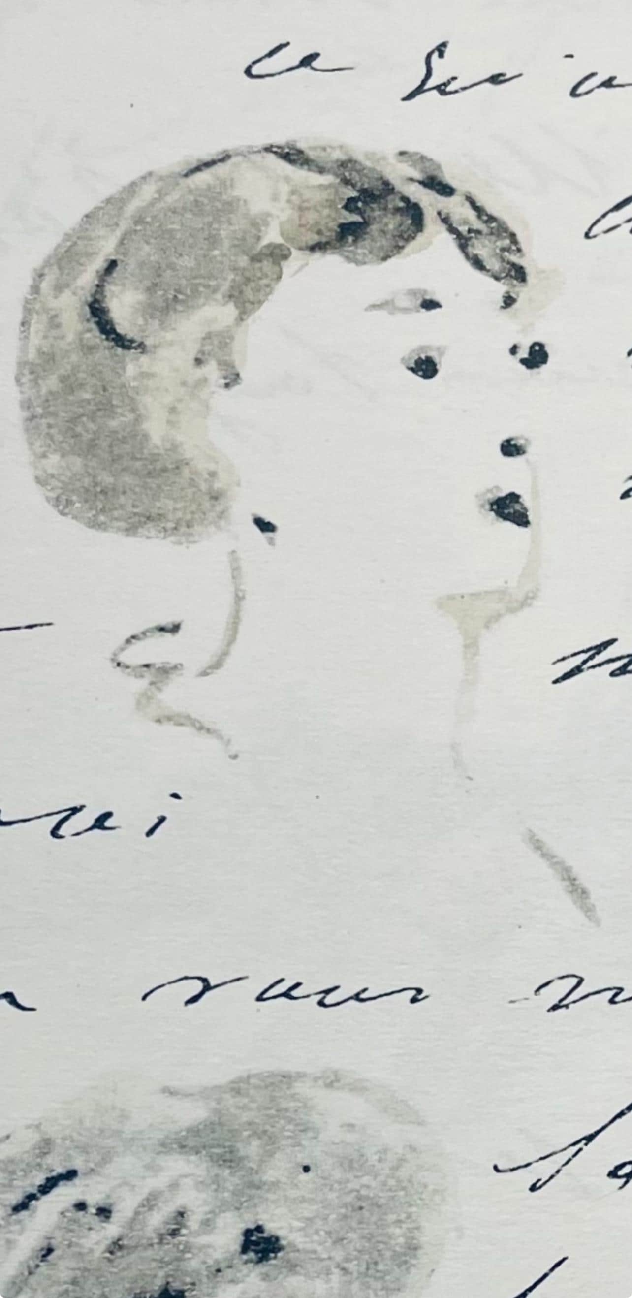 Douard Manet, Composition, Douard Manet, Letters With Aquarelles, Lithograph