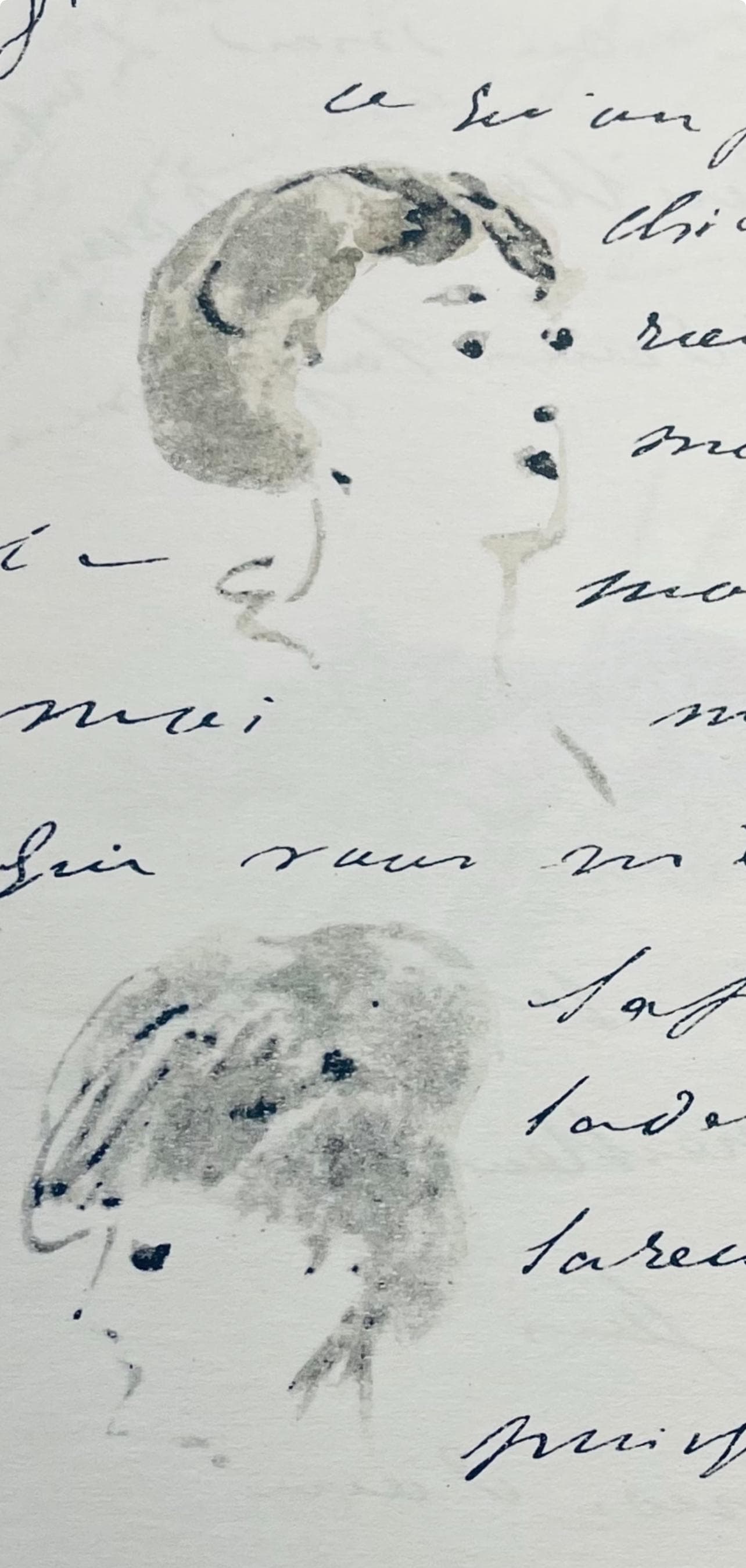 Douard Manet, Composition, Douard Manet, Letters With Aquarelles, Lithograph