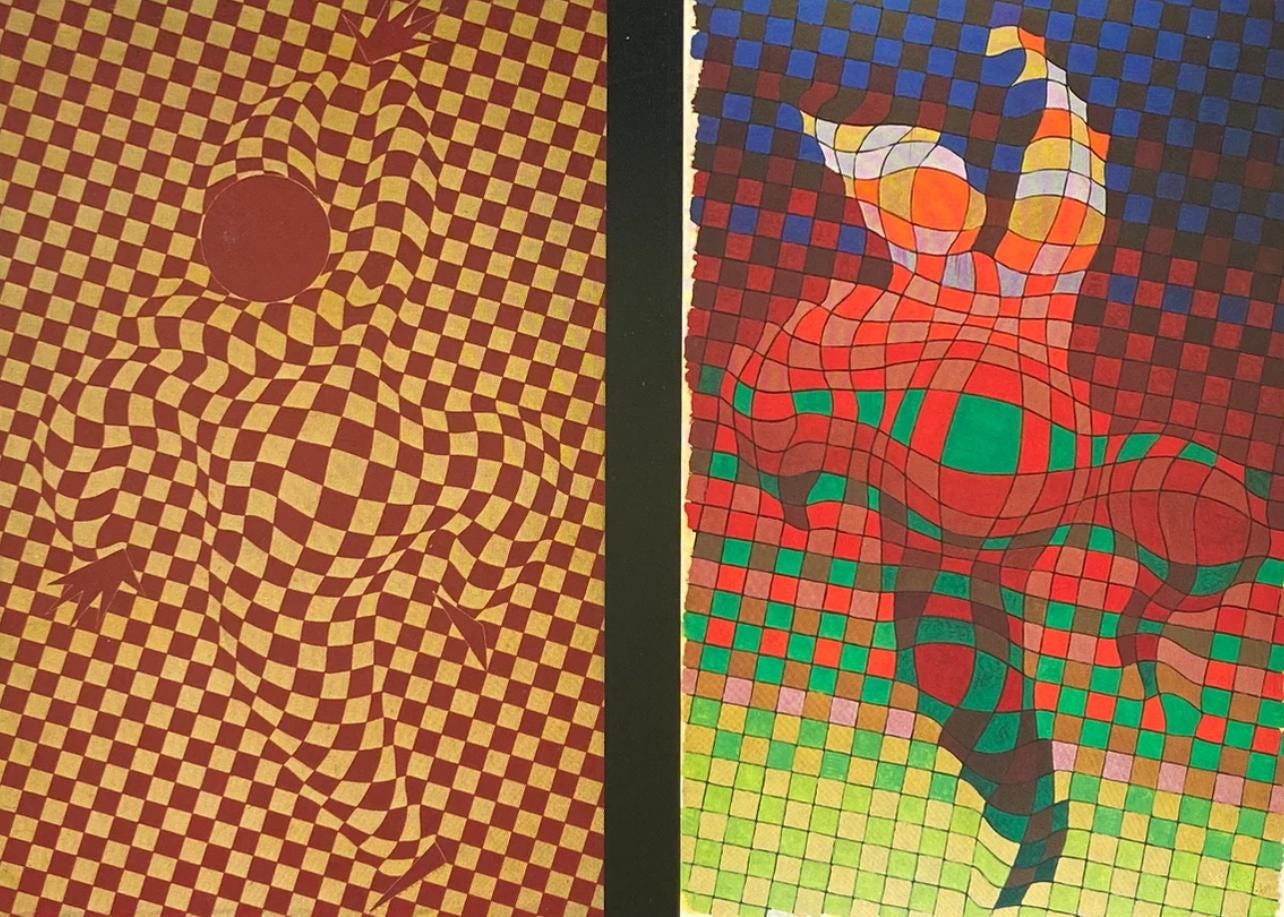Victor Vasarely, Composition, Graphismes Ii, Hliogravure