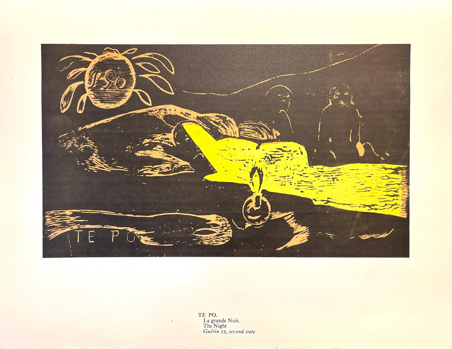 Paul Gauguin, The Long Night (Te Po), Gauguin, Woodcut