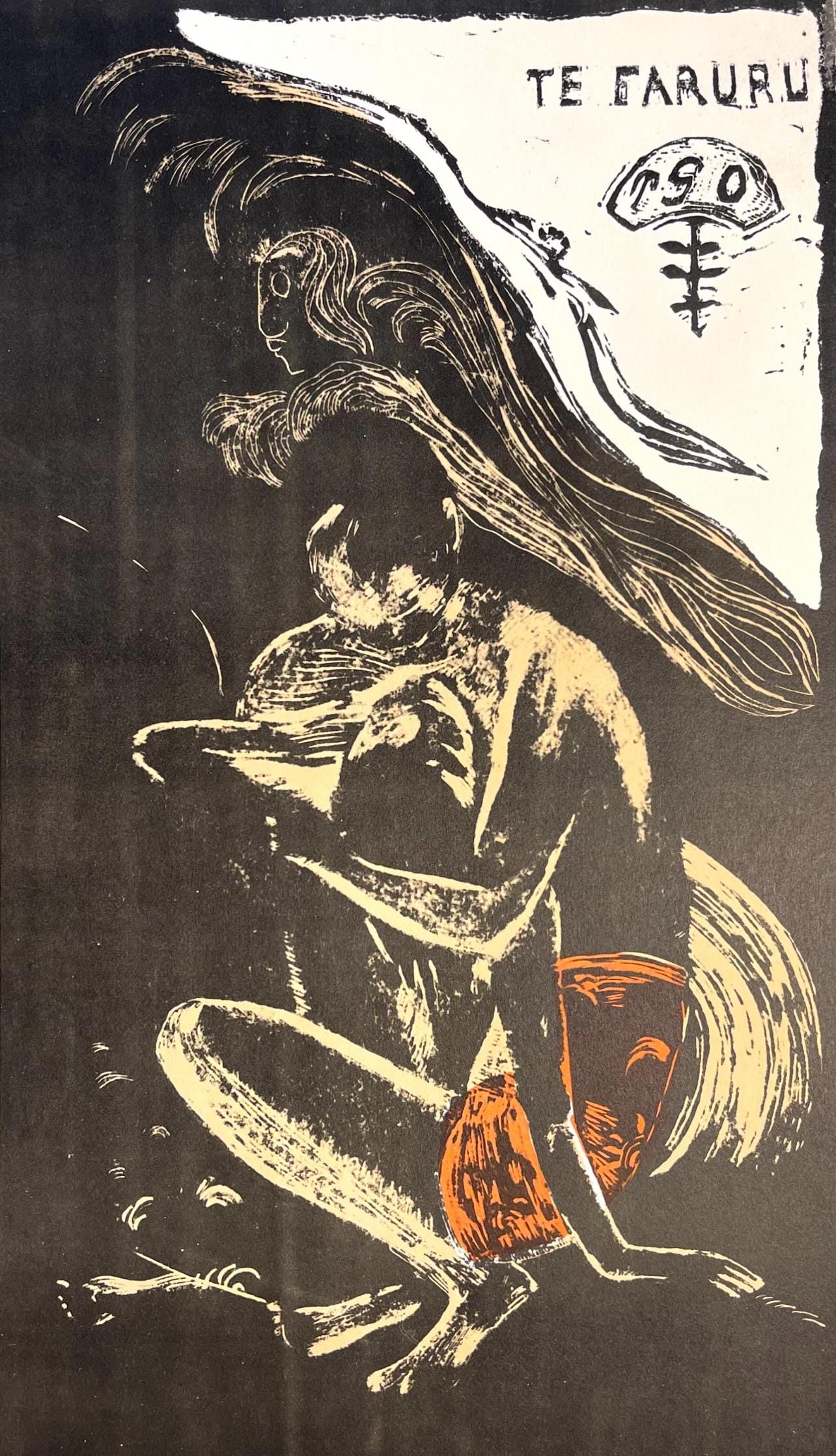 Paul Gauguin, Here We Make Love (Te Faruru), Woodcut