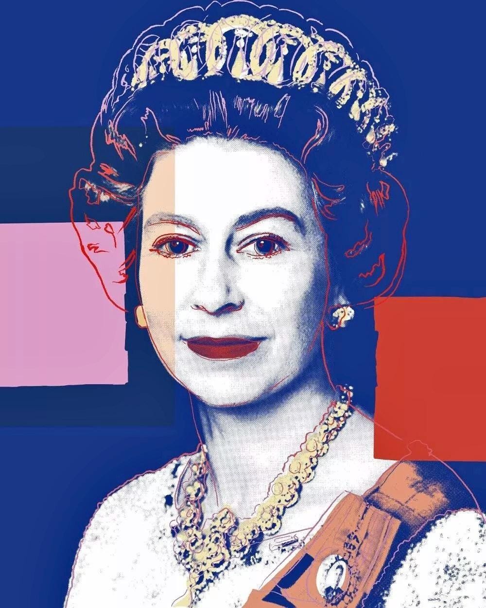 Andy Warhol, Queen Elizabeth Ii, N337, Official, Sunday B. Morning, Silkscreen