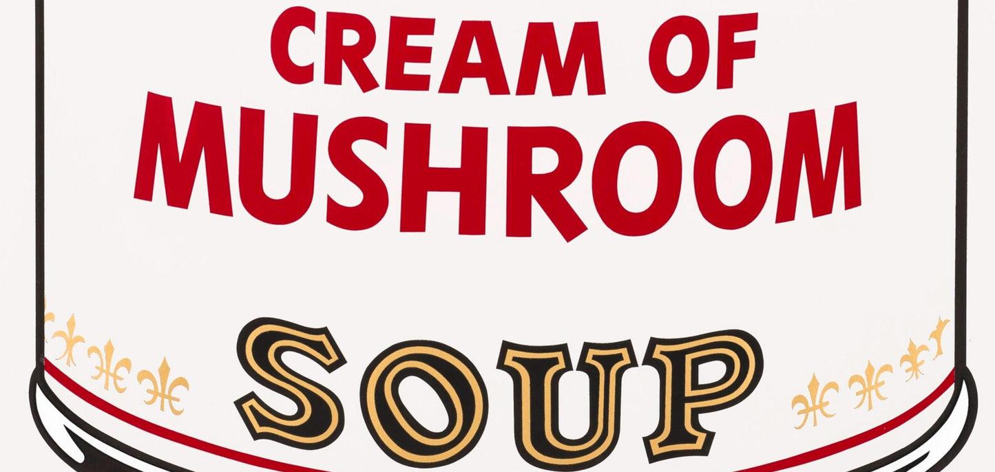 Andy Warhol, Campbells Soup, Cream Of Mushroom, Official Edition, Sunday B. Morning, Silkscreen