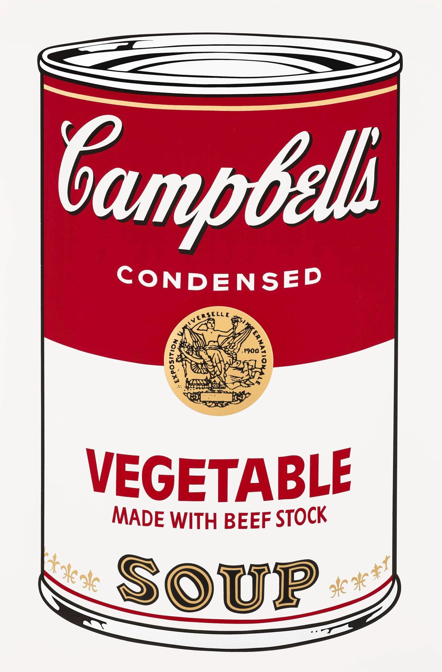 Andy Warhol, Campbells Soup, Vegetable, Official Edition, Sunday B. Morning, Silkscreen