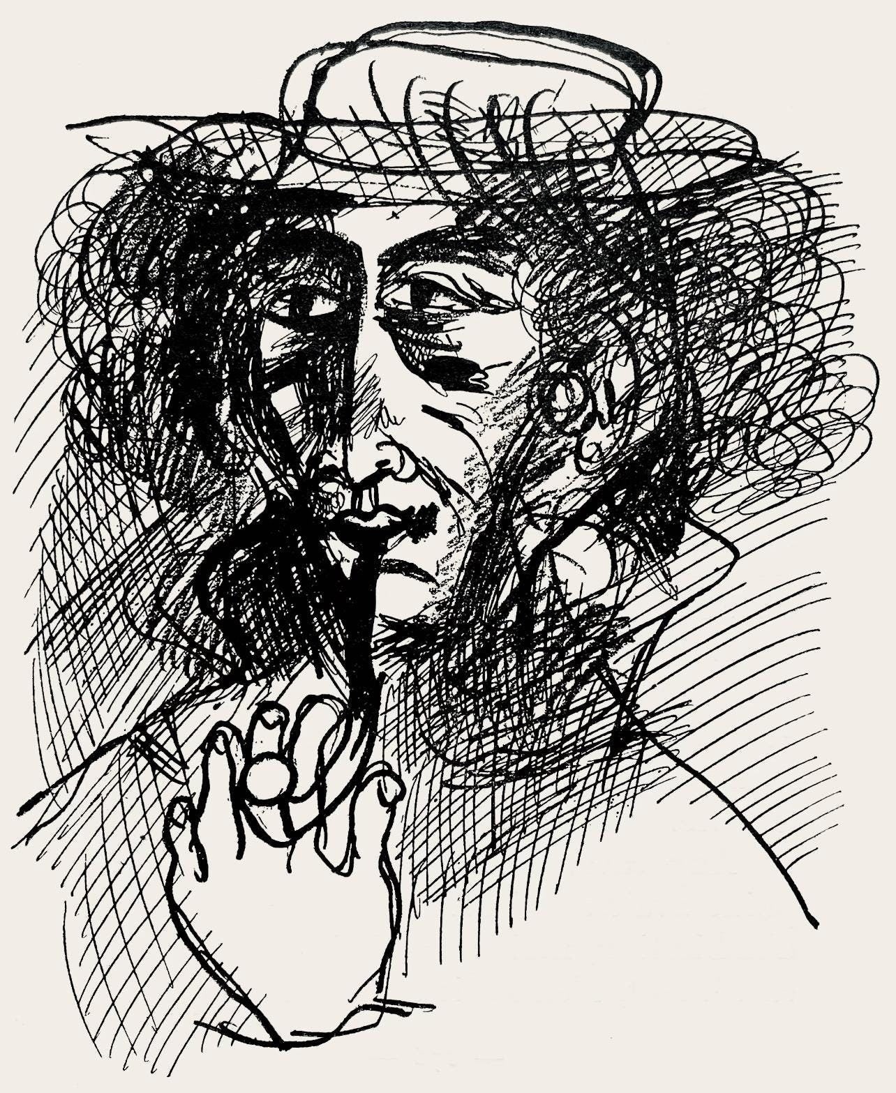 Marc Chagall, Composition, Suite Provinciale Avec 92 Dessins Indits De Marc Chagall, Lithograph