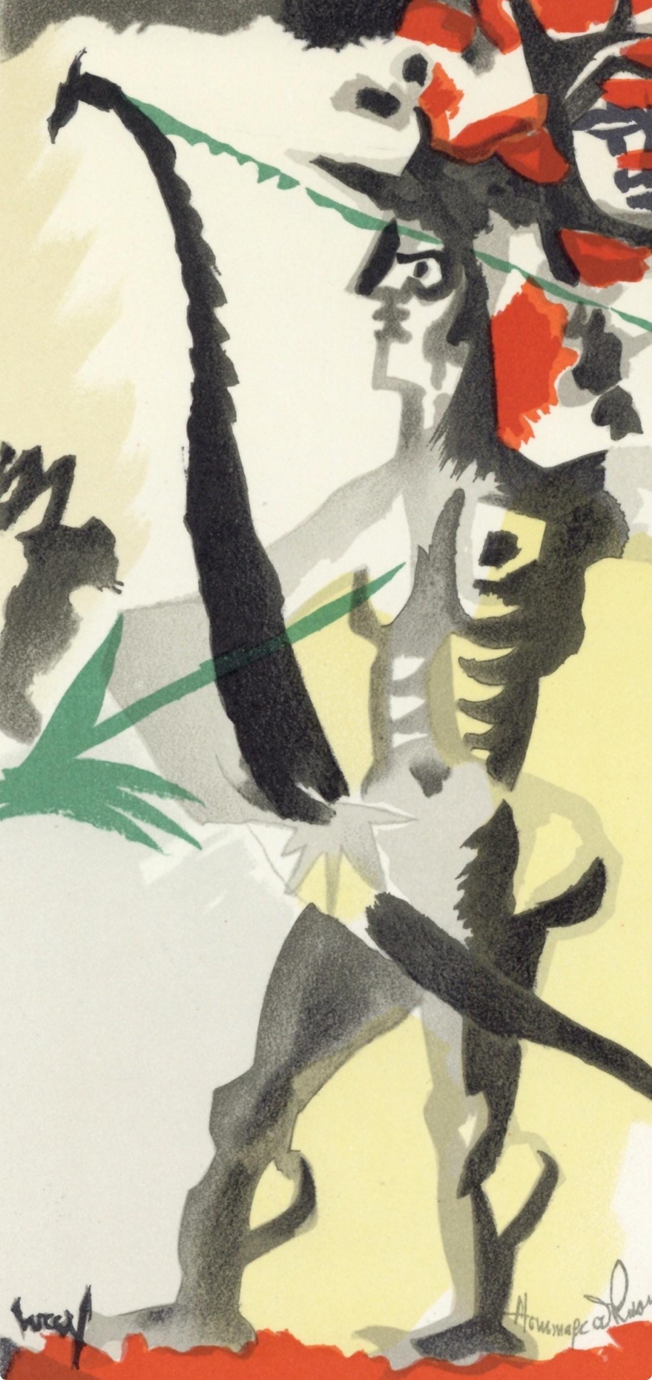 Jean Lurat, Composition, Lettre Mon Peintre Raoul Dufy, Lithograph