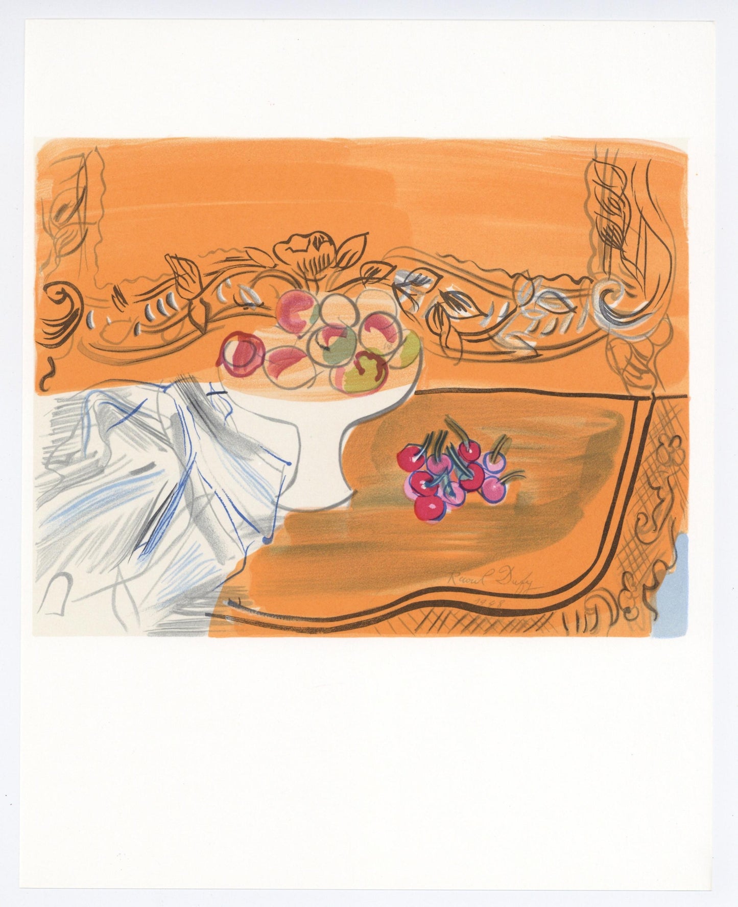 Raoul Dufy, Nature Morte, Lettre Mon Peintre Raoul Dufy, Lithograph