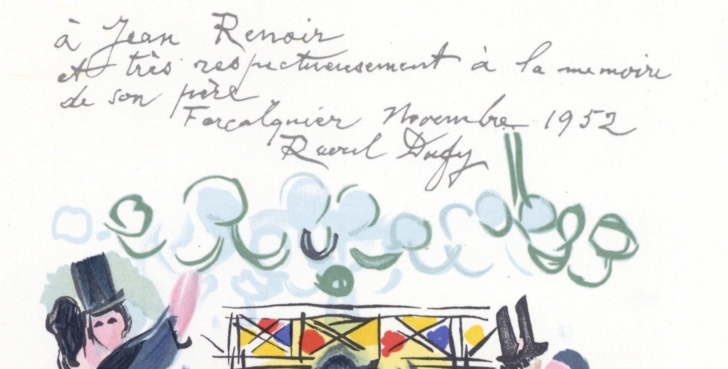 Raoul Dufy, Hommage Renoir, Lettre Mon Peintre Raoul Dufy, Lithograph
