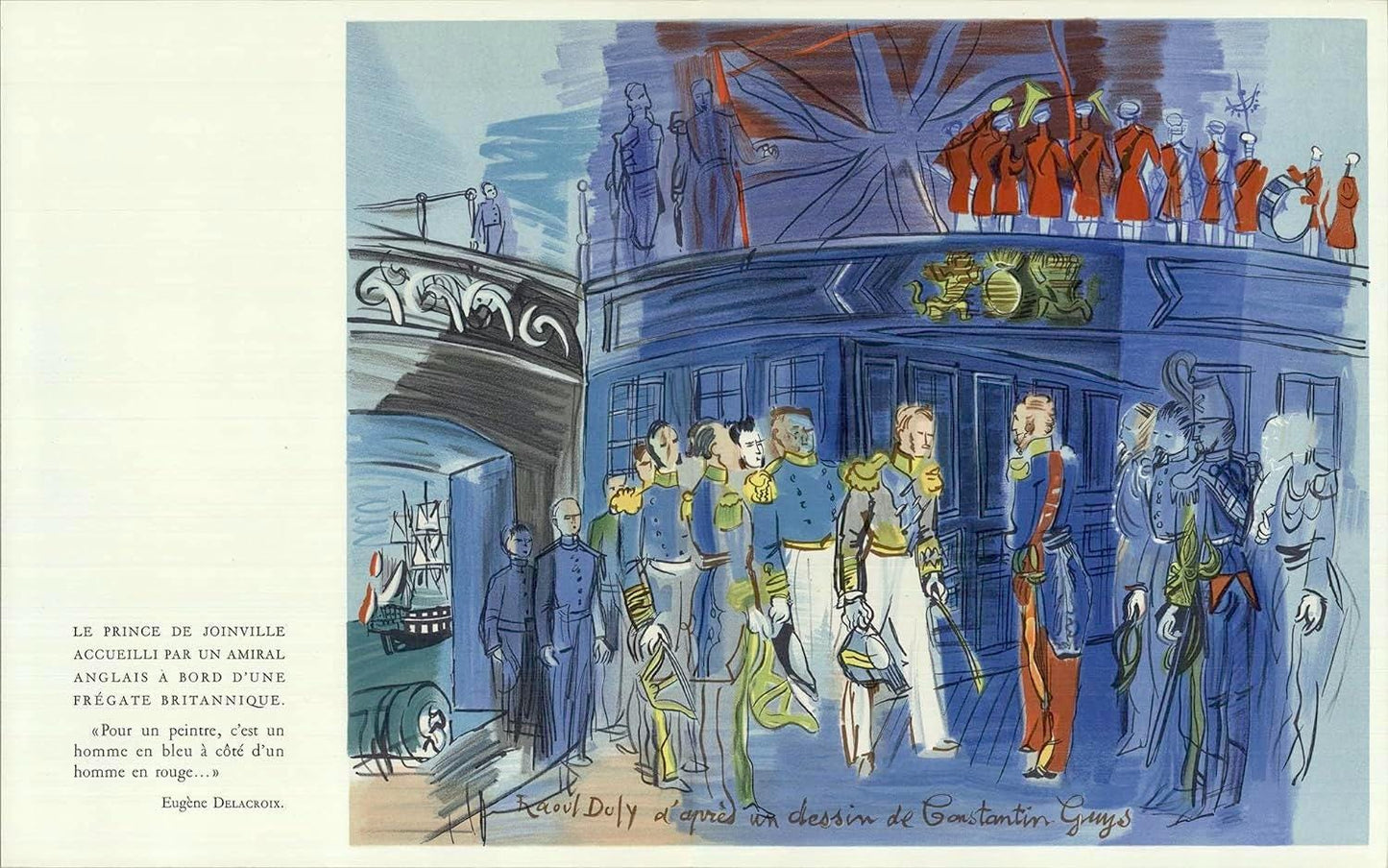 Raoul Dufy, Le Prince De Joinville, Lettre Mon Peintre Raoul Dufy, Lithograph