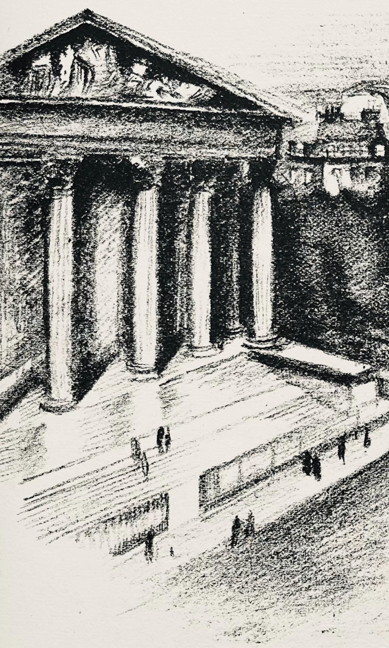Robert Delaunay, La Madeleine Et Les Boulevard (Habasque 720-728), Allo! Paris!, Lithograph