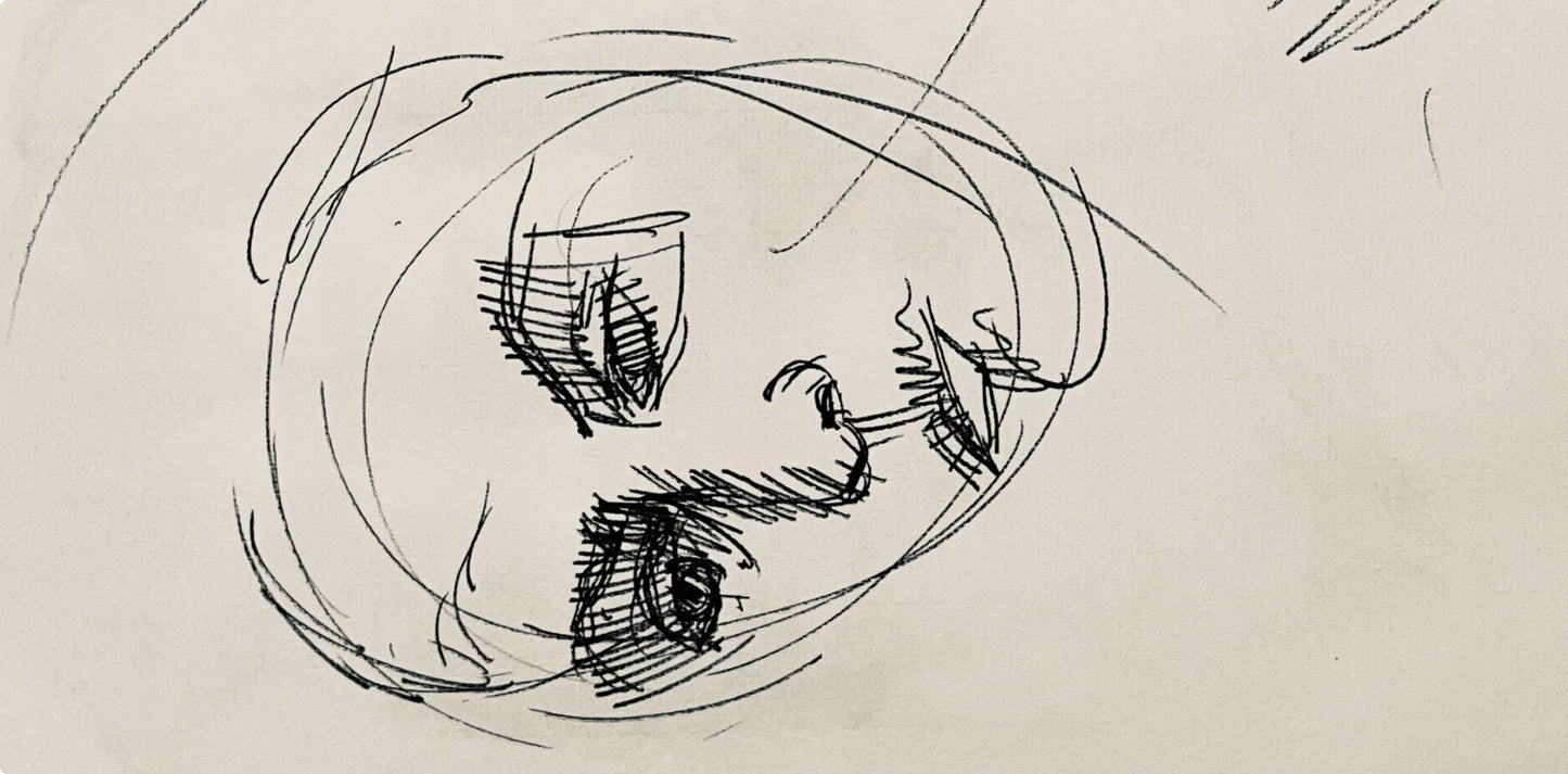 Ian Hornak, Renaissance Female Nude Figure Study, 1963, Original Drawing