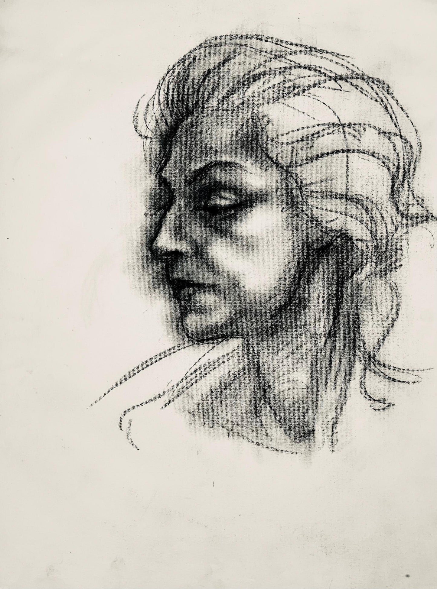 Ian Hornak, Renaissance Female Figure Study, 1963, Original Drawing