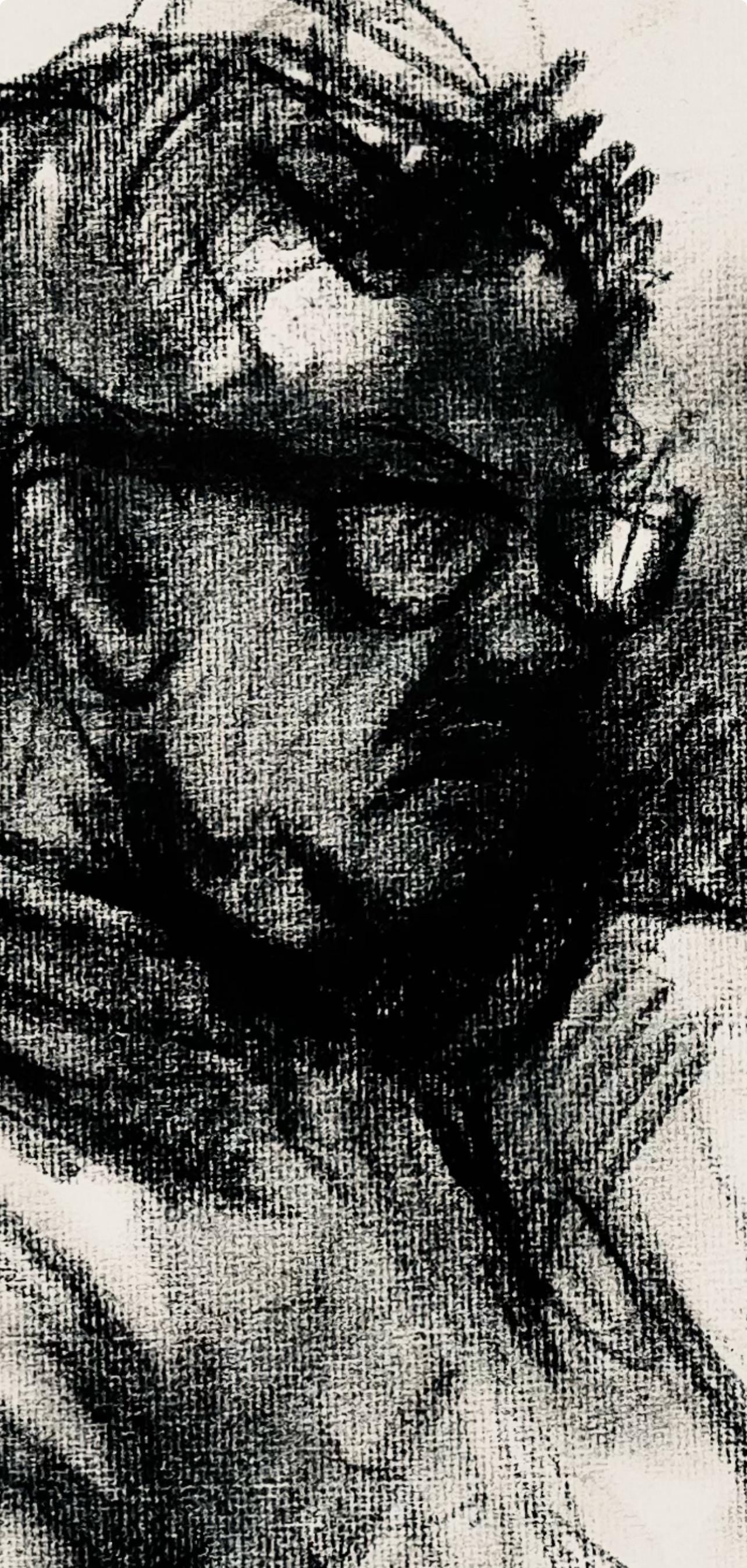 Ian Hornak, Female And Male Figure Study, 1963, Original Drawing