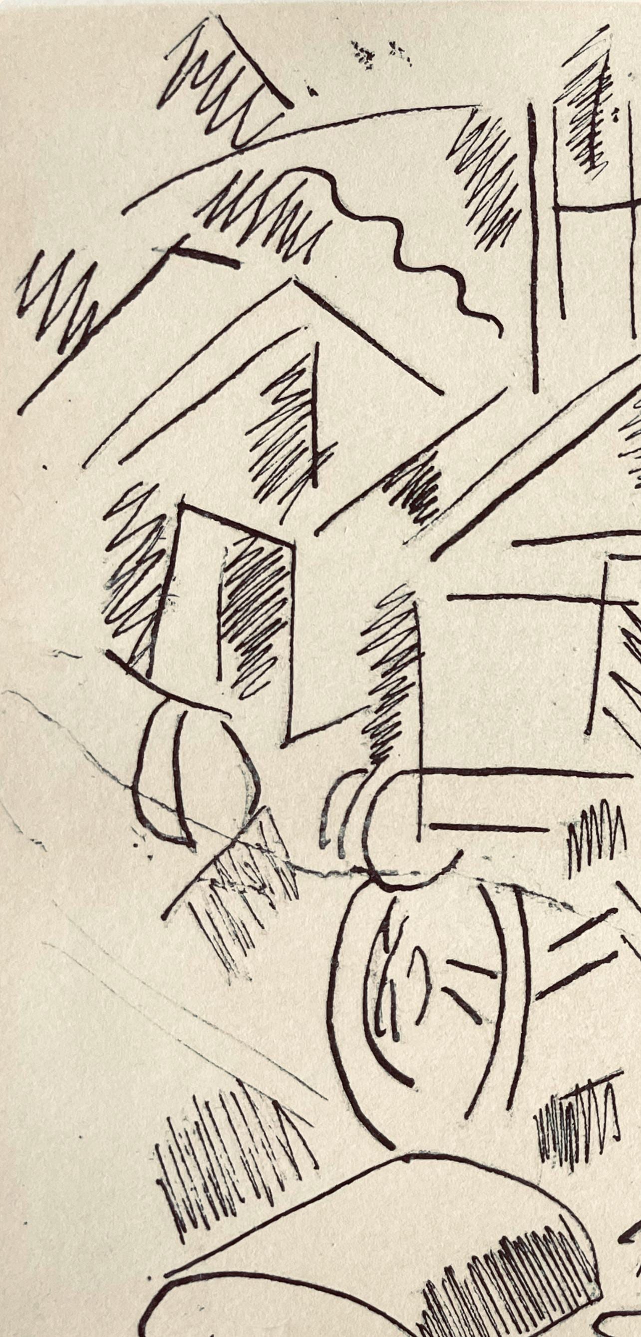 Fernand Lger, La Gare De Verdun, Fernand Lger, Dessins De Guerre, Lithograph