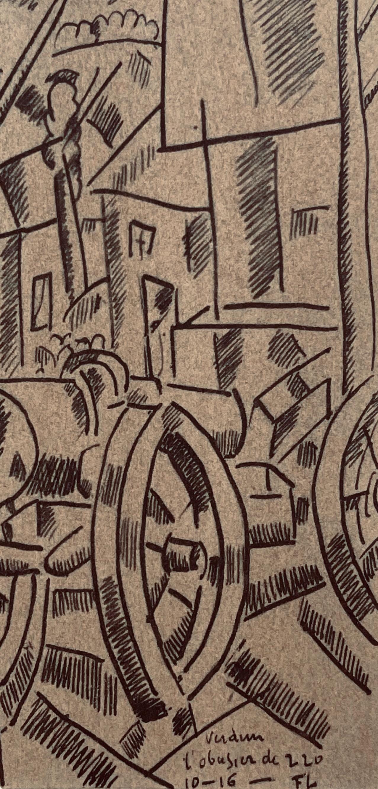 Fernand Lger, L'Obusier De 220, Fernand Lger, Dessins De Guerre, Lithograph