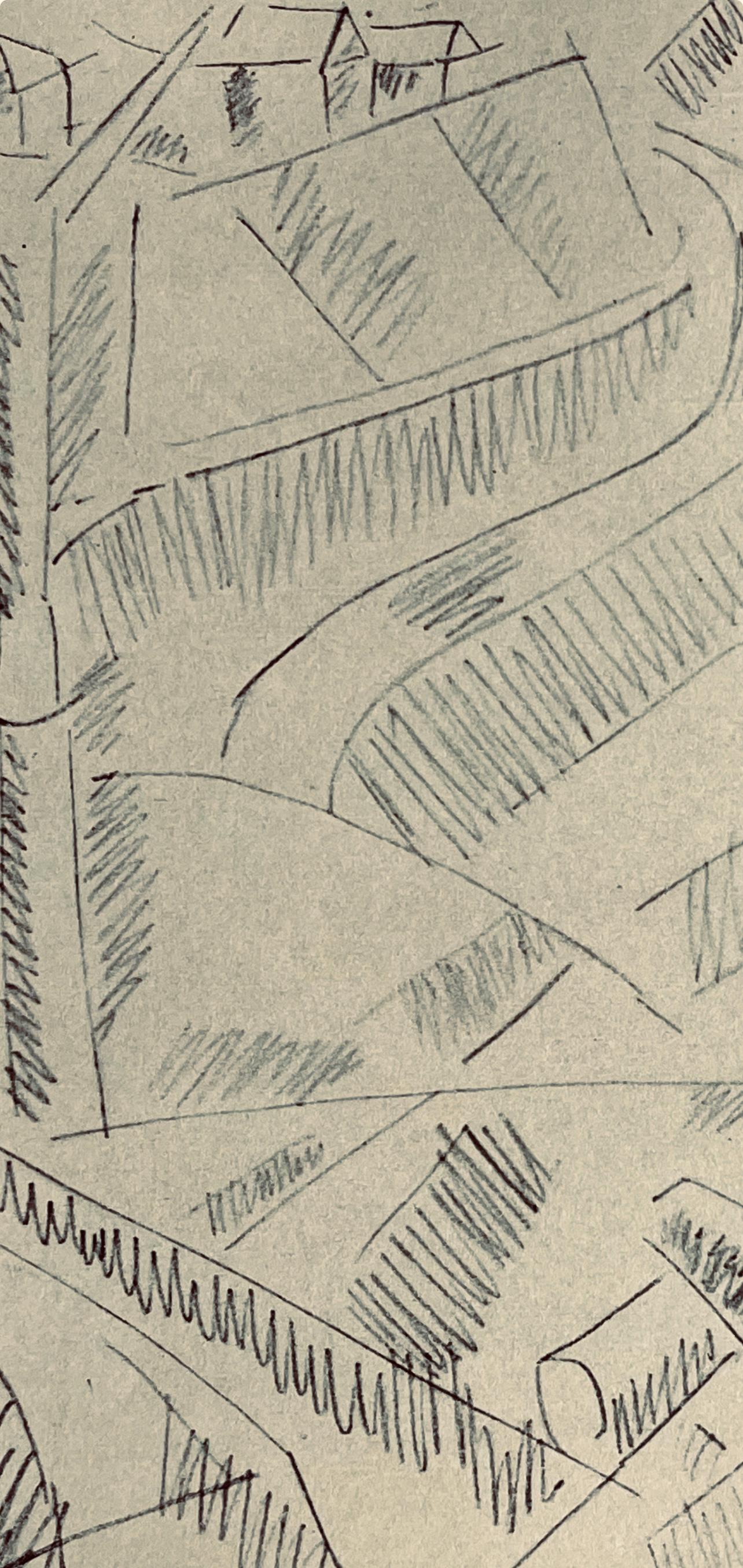 Fernand Lger, Paysage A Verdun, Fernand Lger, Dessins De Guerre, Lithograph