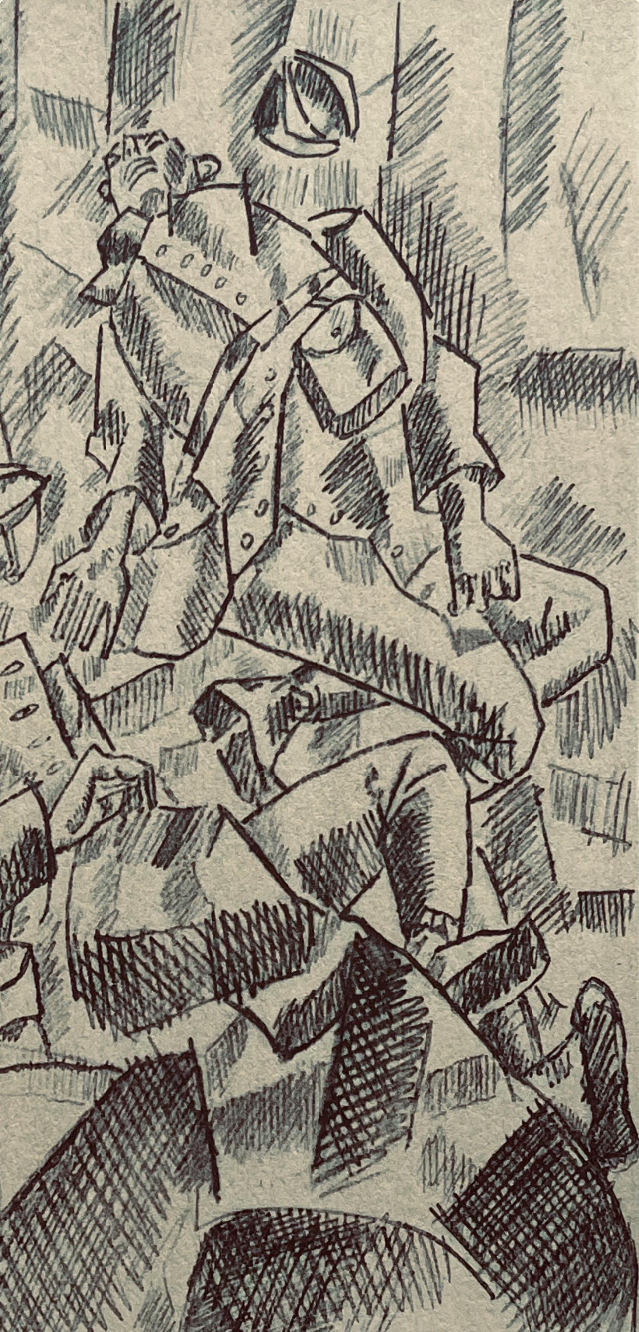 Fernand Lger, Sur La Route De Fleury: Les Deux Tus, Fernand Lger, Dessins De Guerre, Lithograph