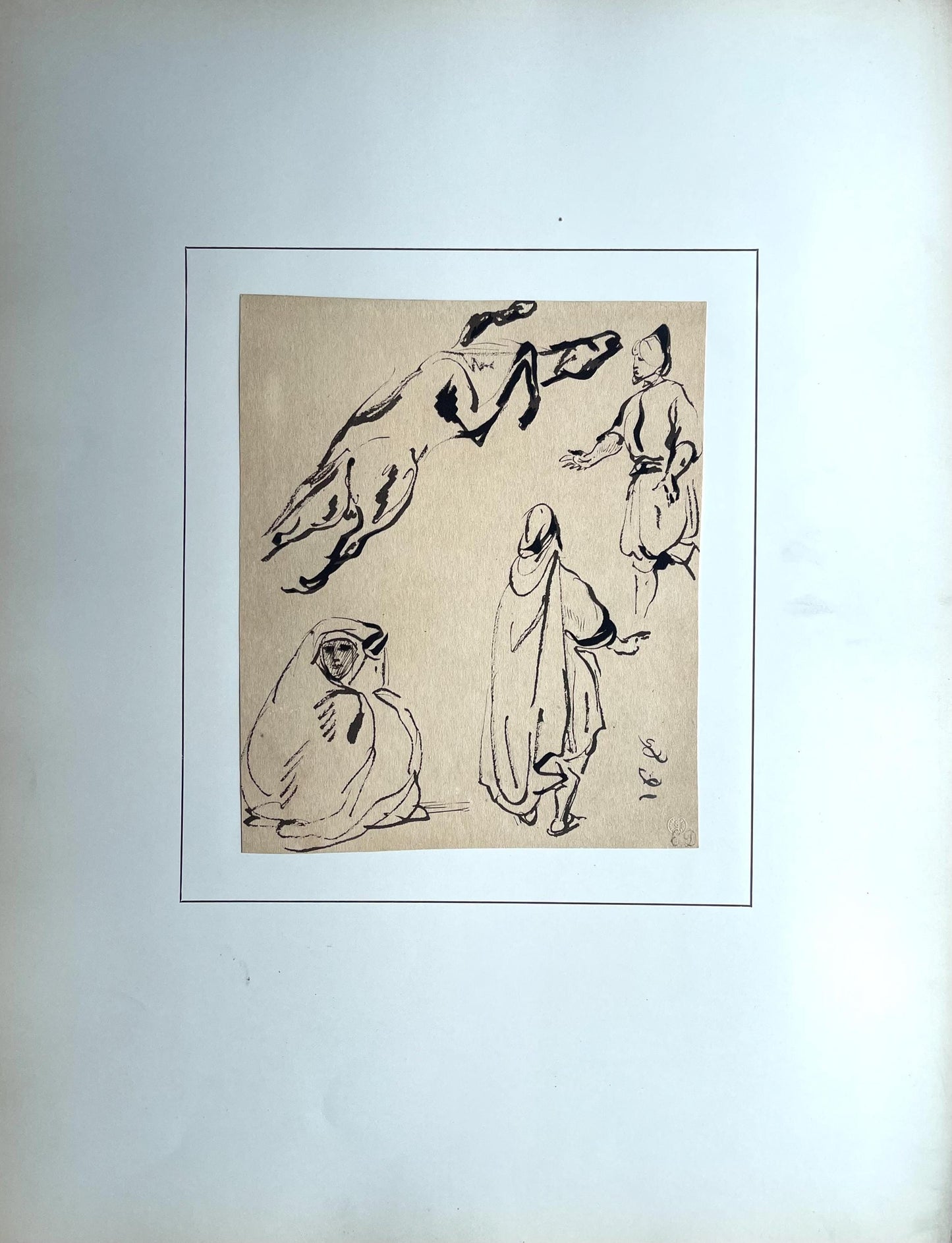 Eugne Delacroix, Composition, Trente Et Un Dessins Et Aquarelles Du Maroc, Lithograph