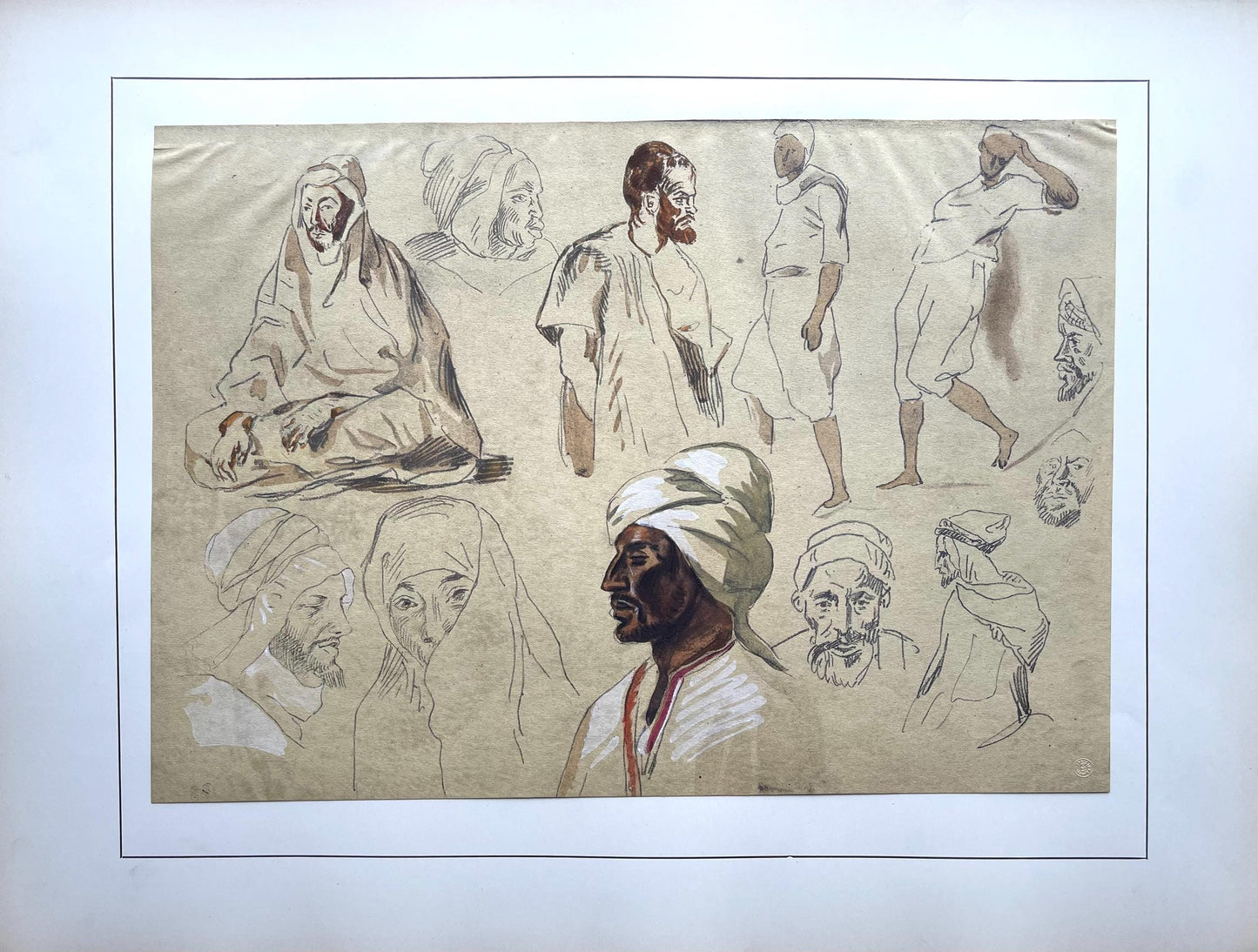 Eugne Delacroix, Composition, Trente Et Un Dessins Et Aquarelles Du Maroc, Lithograph