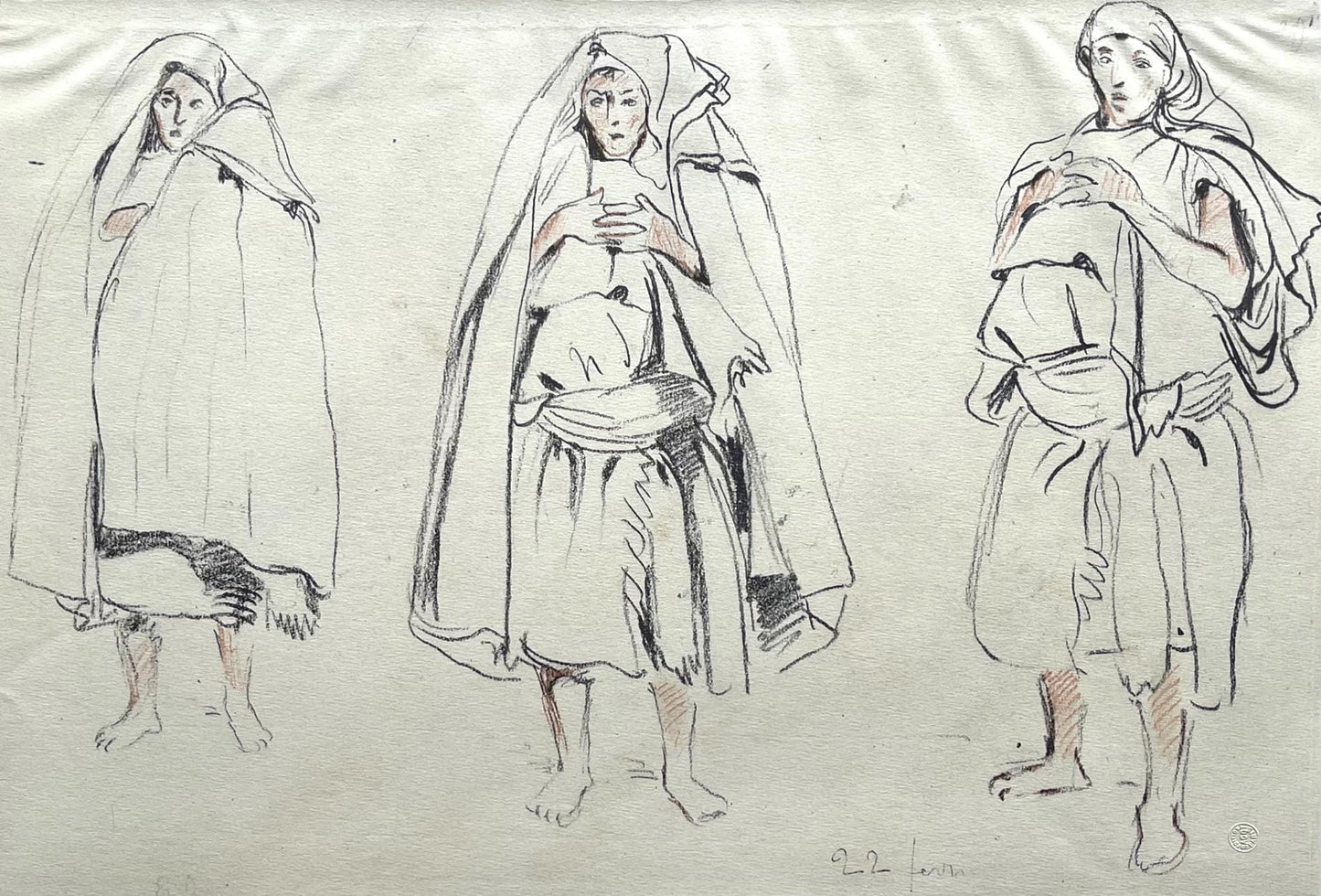 Eugne Delacroix, Composition, Trente Et Un Dessins Et Aquarelles Du Maroc, Lithograph