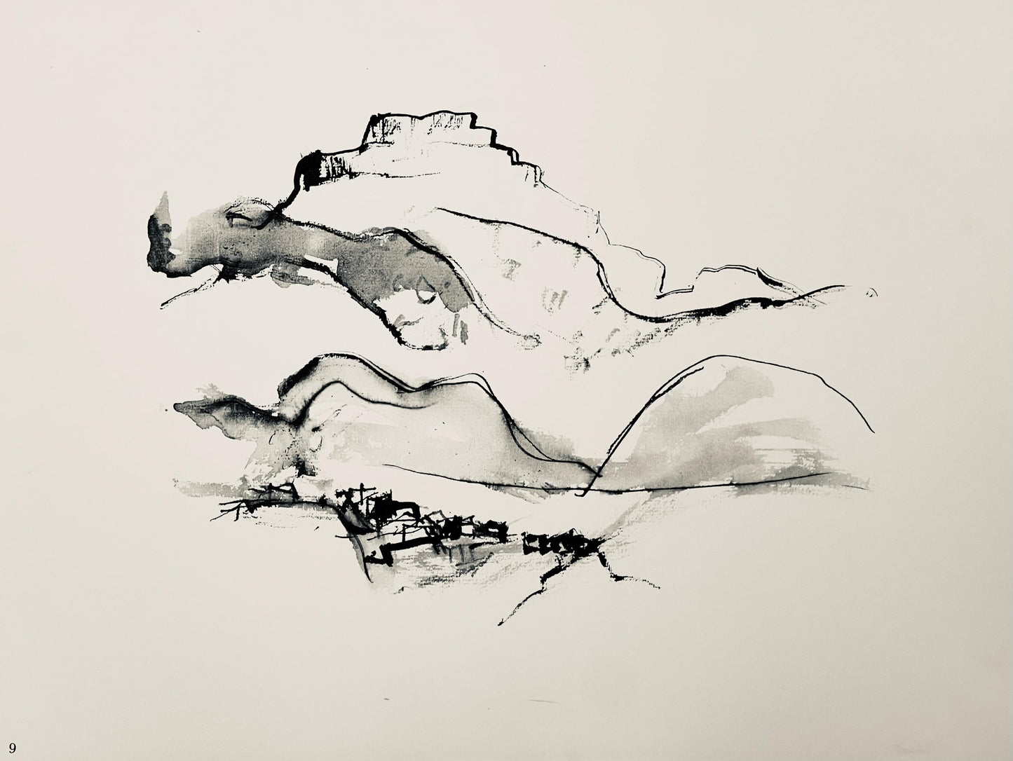 Abraham Rattner, Page From Travel Notebook, Lithograph