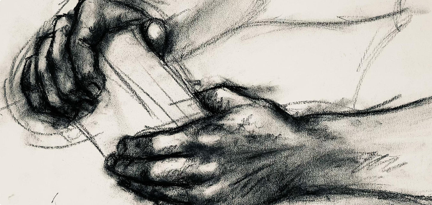 Ian Hornak, Renaissance Hand Study, 1964, Original Drawing