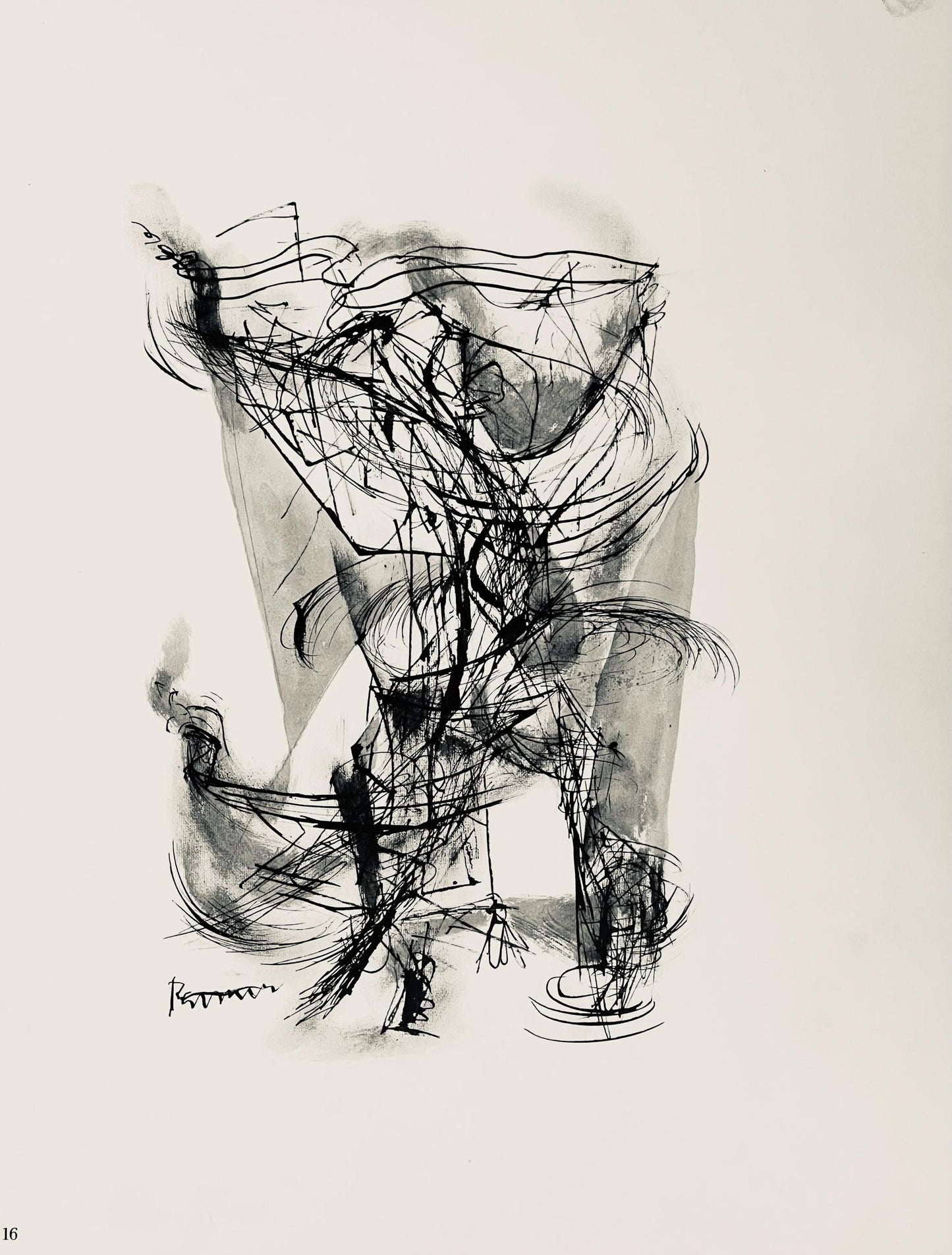 Abraham Rattner, Job, Lithograph