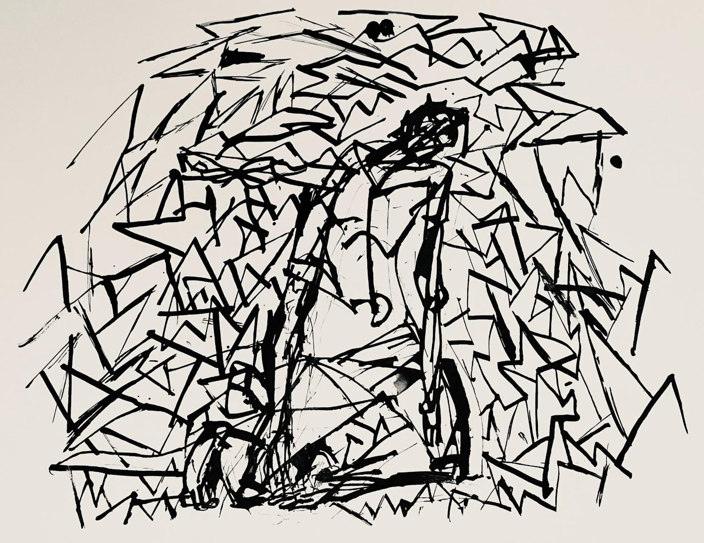 Abraham Rattner, Christ Surrounded By Thorn, Lithograph