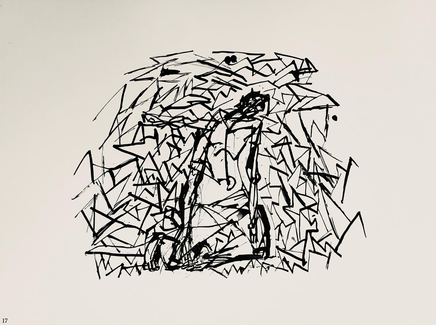 Abraham Rattner, Christ Surrounded By Thorn, Lithograph