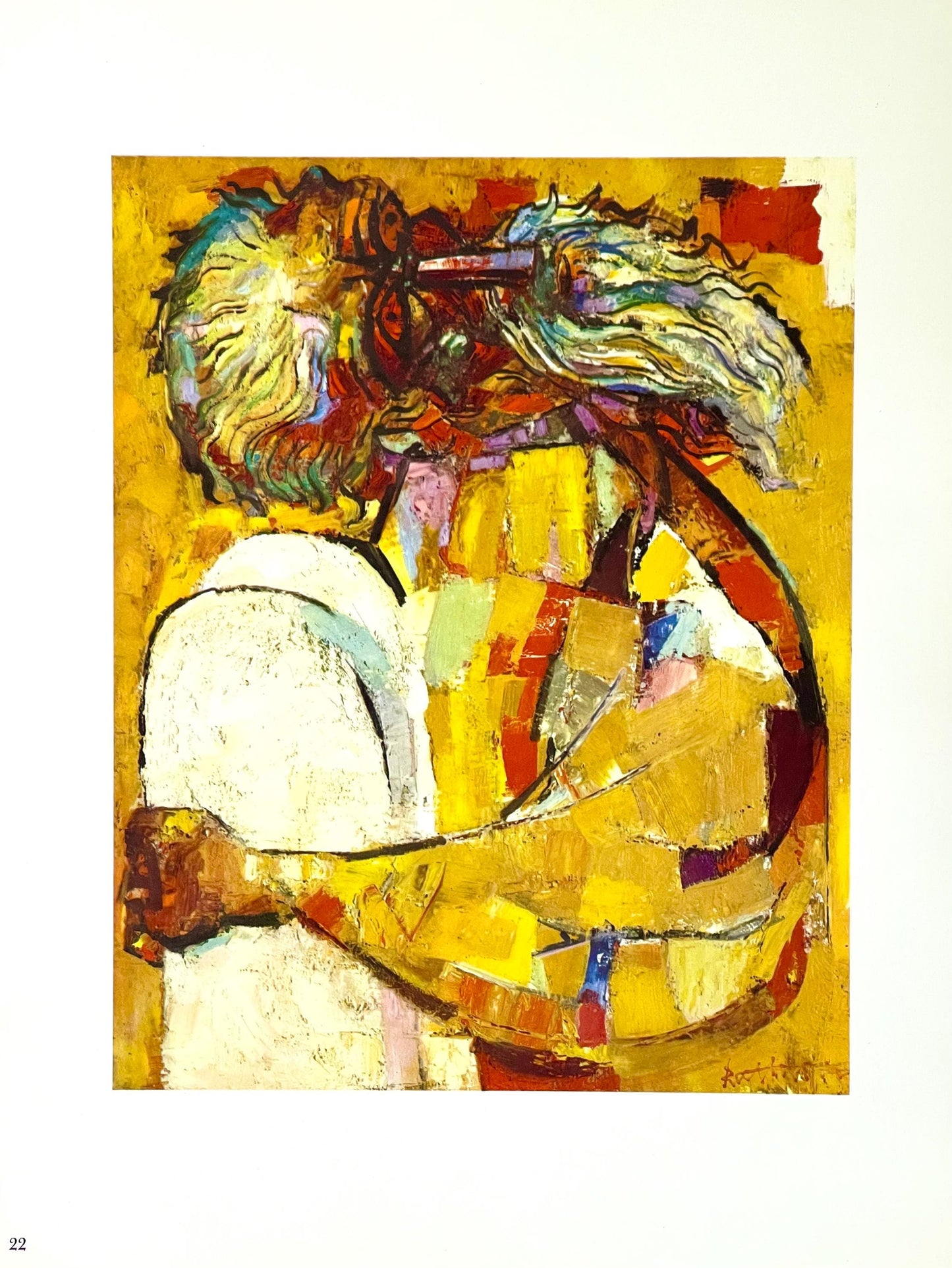 Lithograph - Abraham Rattner - Moses