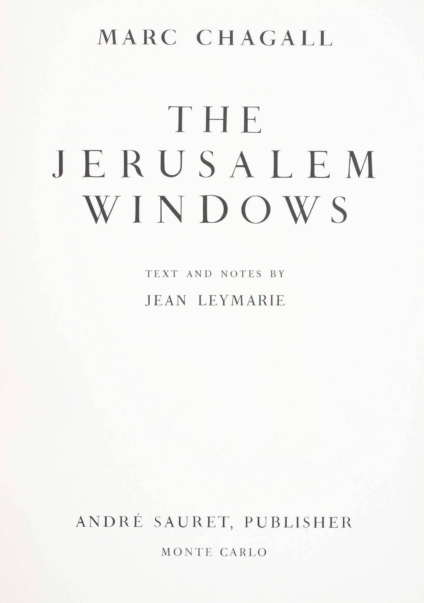 Marc Chagall, Tribe Of Simeon, Jerusalem Windows, Lithograph