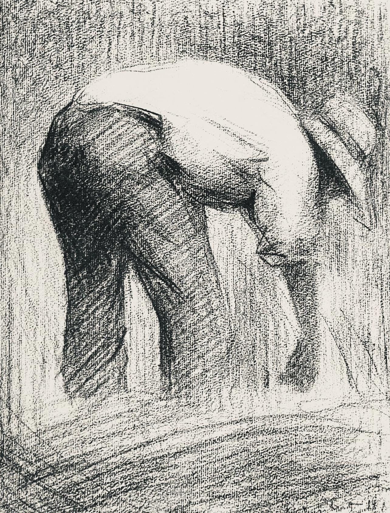 Georges Seurat, Le Moissonneur, Seurat, Lithograph
