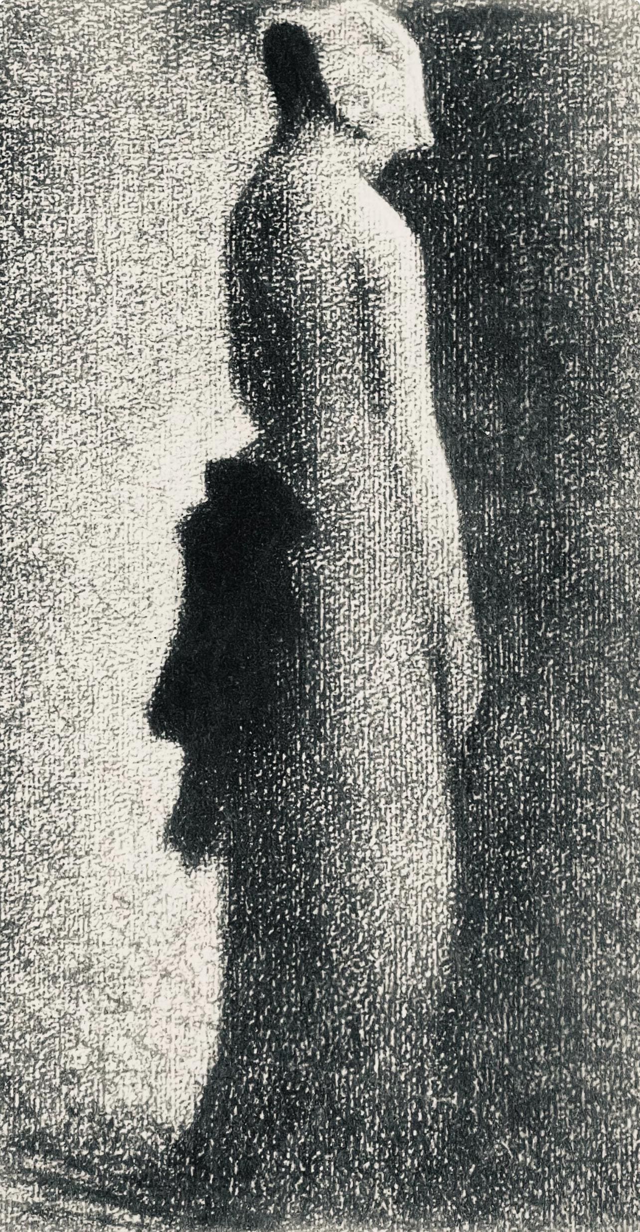 Georges Seurat, Le Nud Noir, Seurat, Lithograph