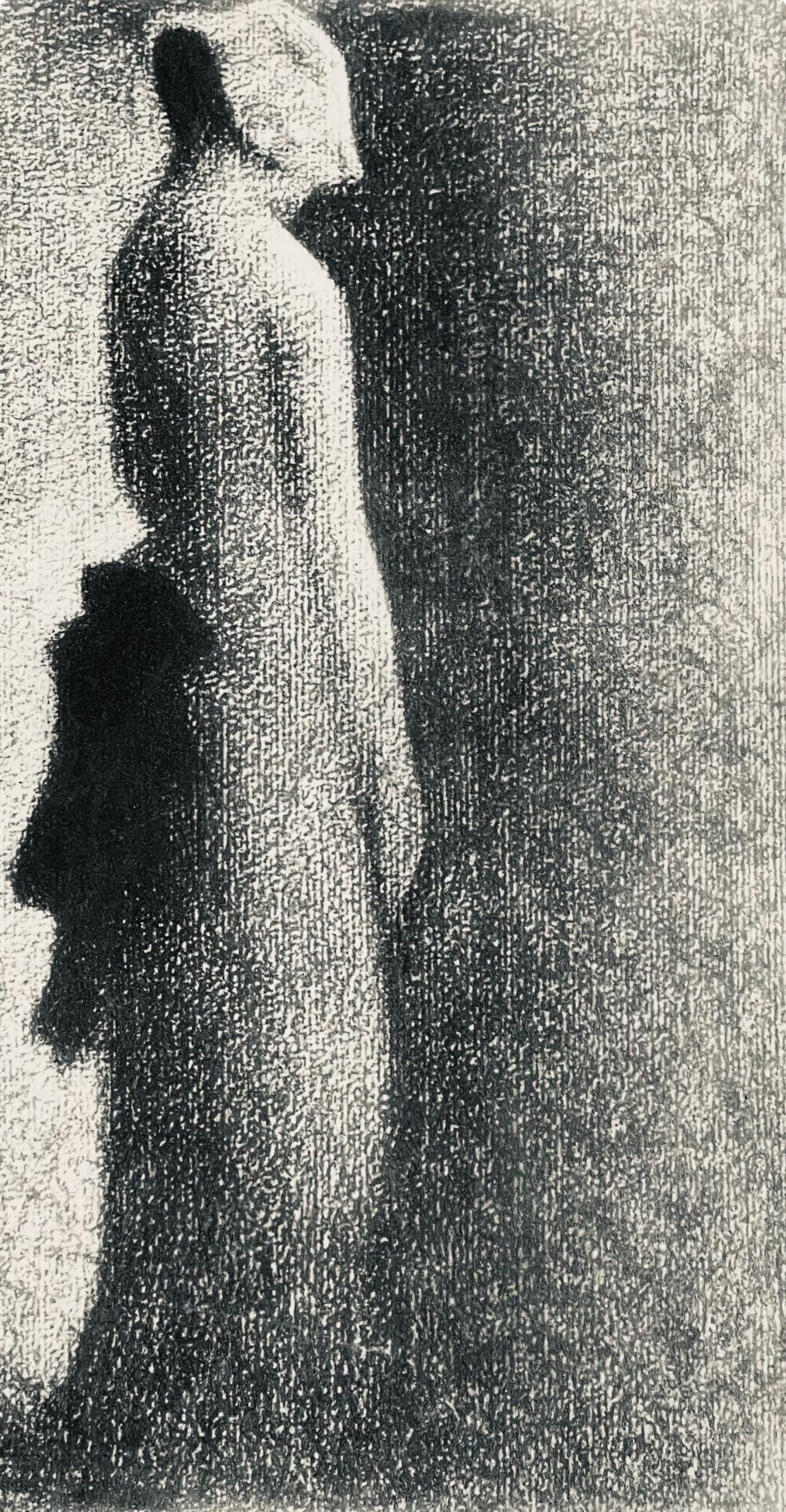 Georges Seurat, Le Nud Noir, Seurat, Lithograph