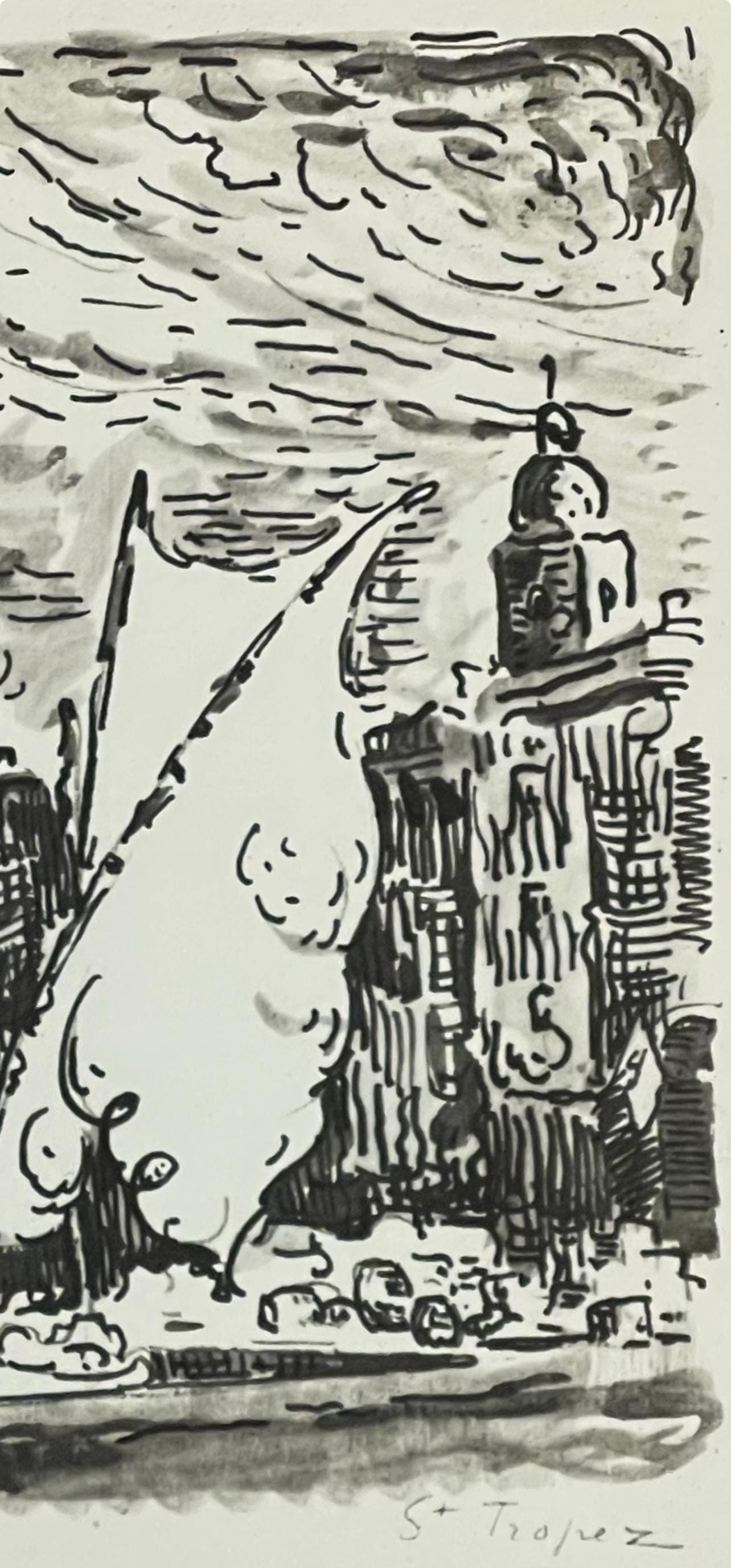 Paul Signac, St-Tropez, Signac Dessins, Lithograph
