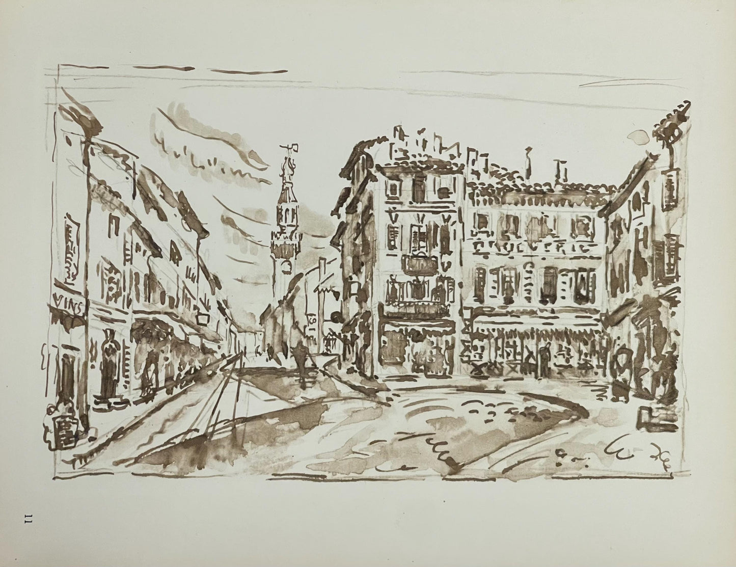 Paul Signac, Avignon. Le Motif De Jongkind, Signac Dessins, Lithograph