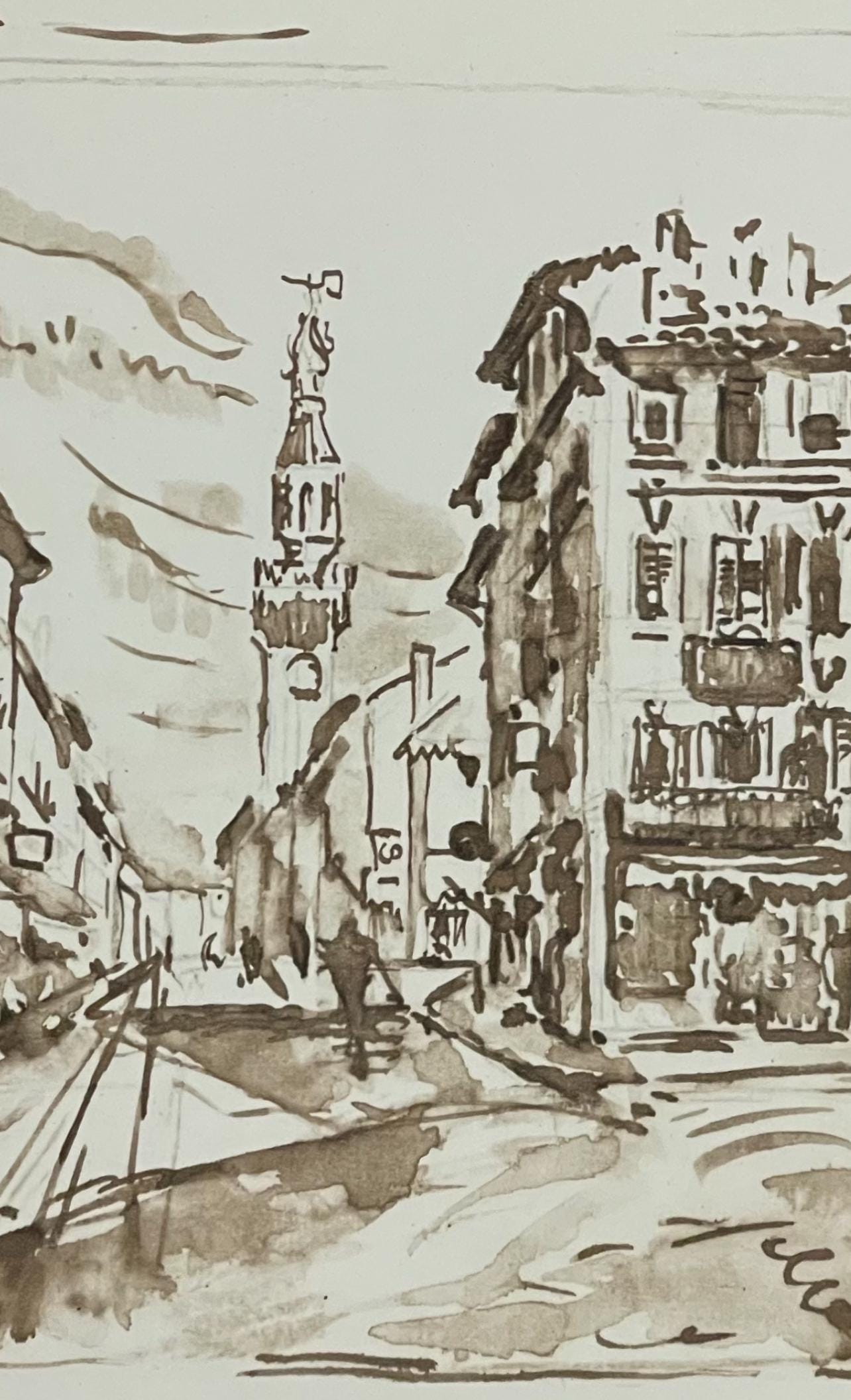 Paul Signac, Avignon. Le Motif De Jongkind, Signac Dessins, Lithograph