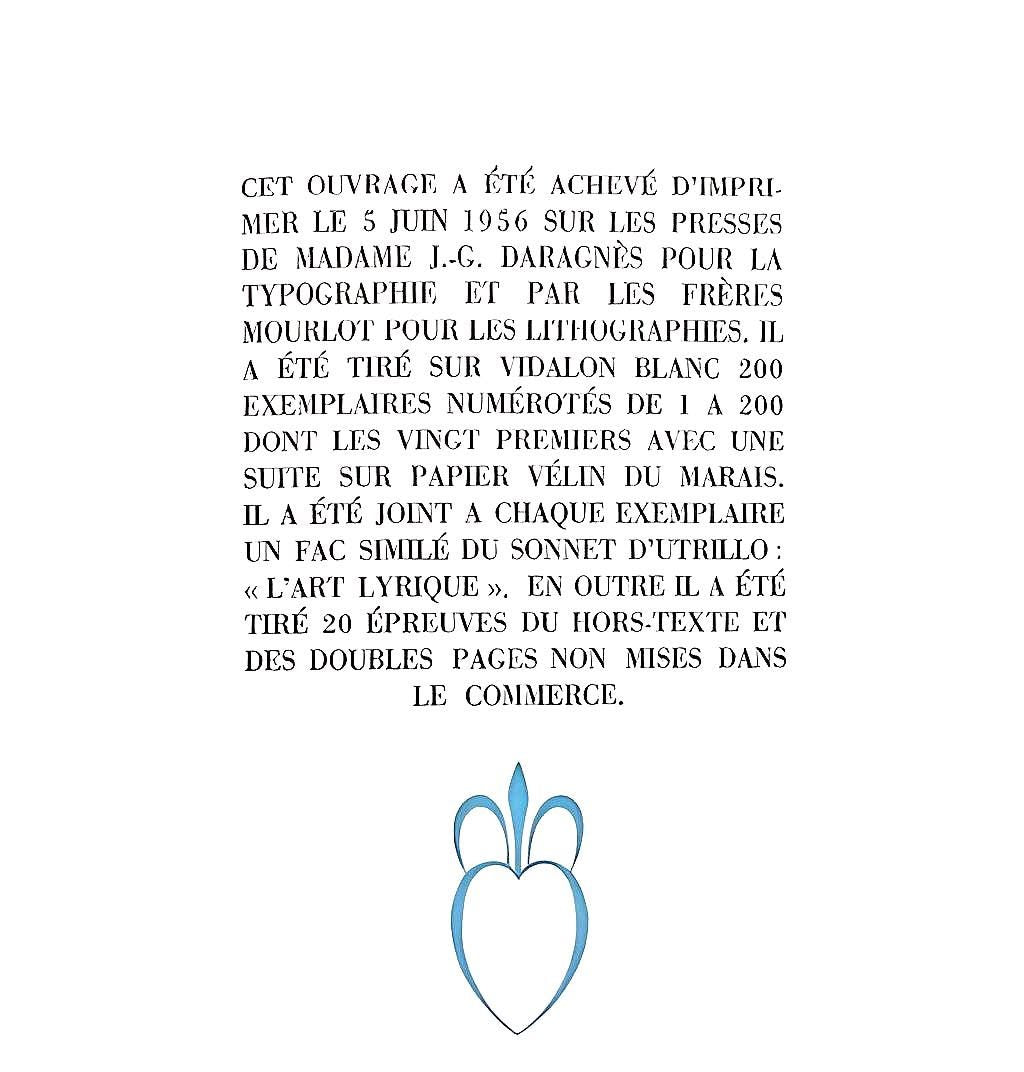 Maurice Utrillo, Composition, Loge De Maurice Utrillo, Lithograph