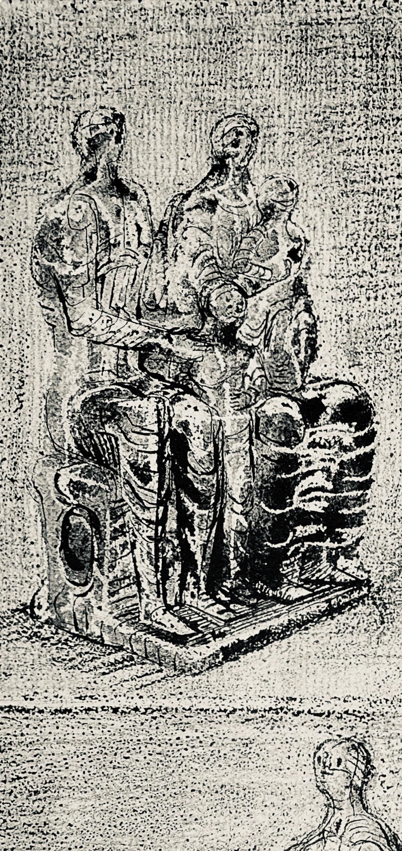 Henry Moore, Family Groups, The Drawings Of Henry Moore, Lithograph