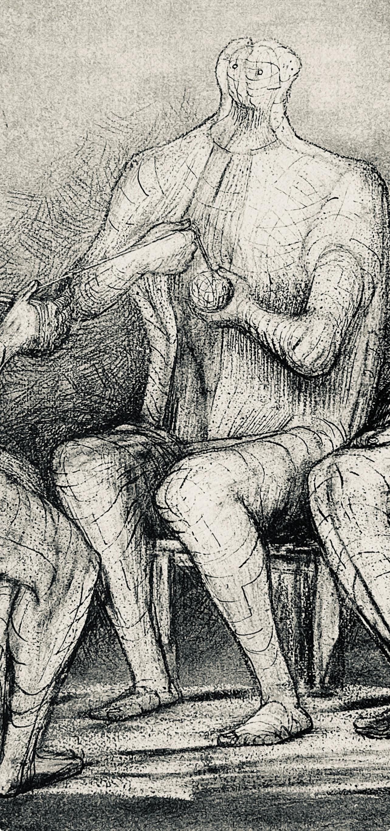 Henry Moore, Women Winding Wool, The Drawings Of Henry Moore, Lithograph