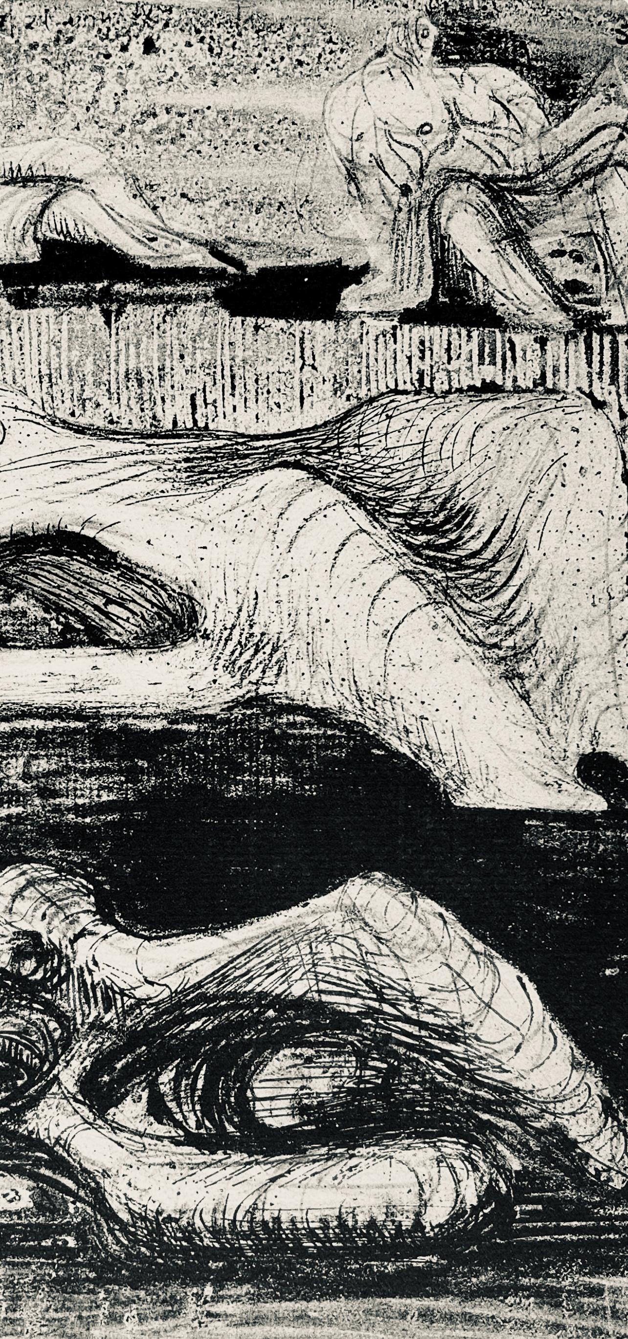 Henry Moore, Page From A Notebook, The Drawings Of Henry Moore, Lithograph
