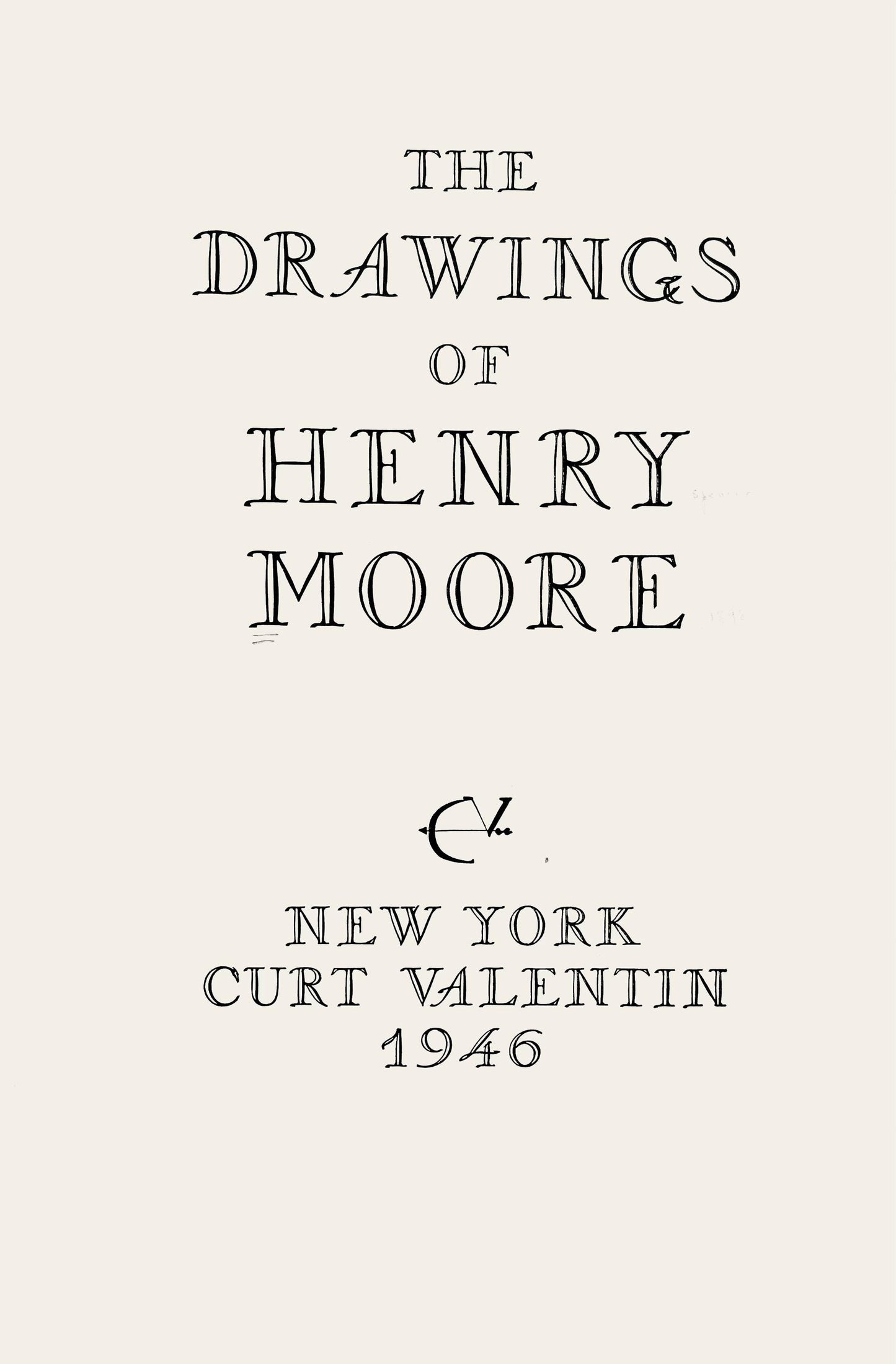 Henry Moore, Page From A Notebook, The Drawings Of Henry Moore, Lithograph