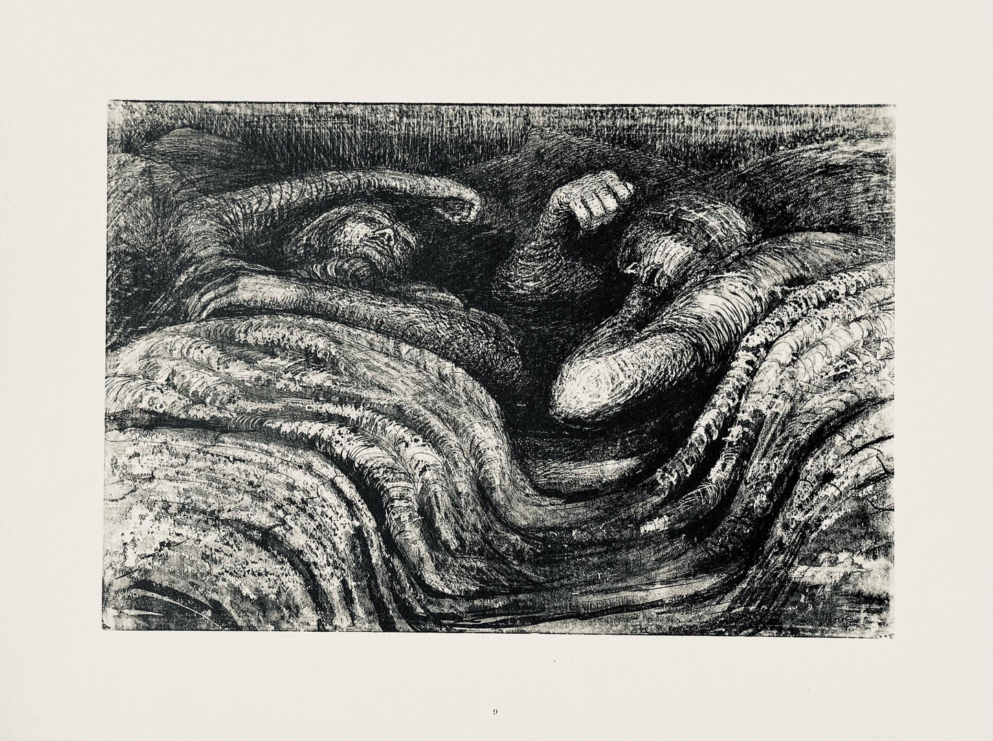 Henry Moore, Two Sleeping Shelterers, The Drawings Of Henry Moore, Lithograph