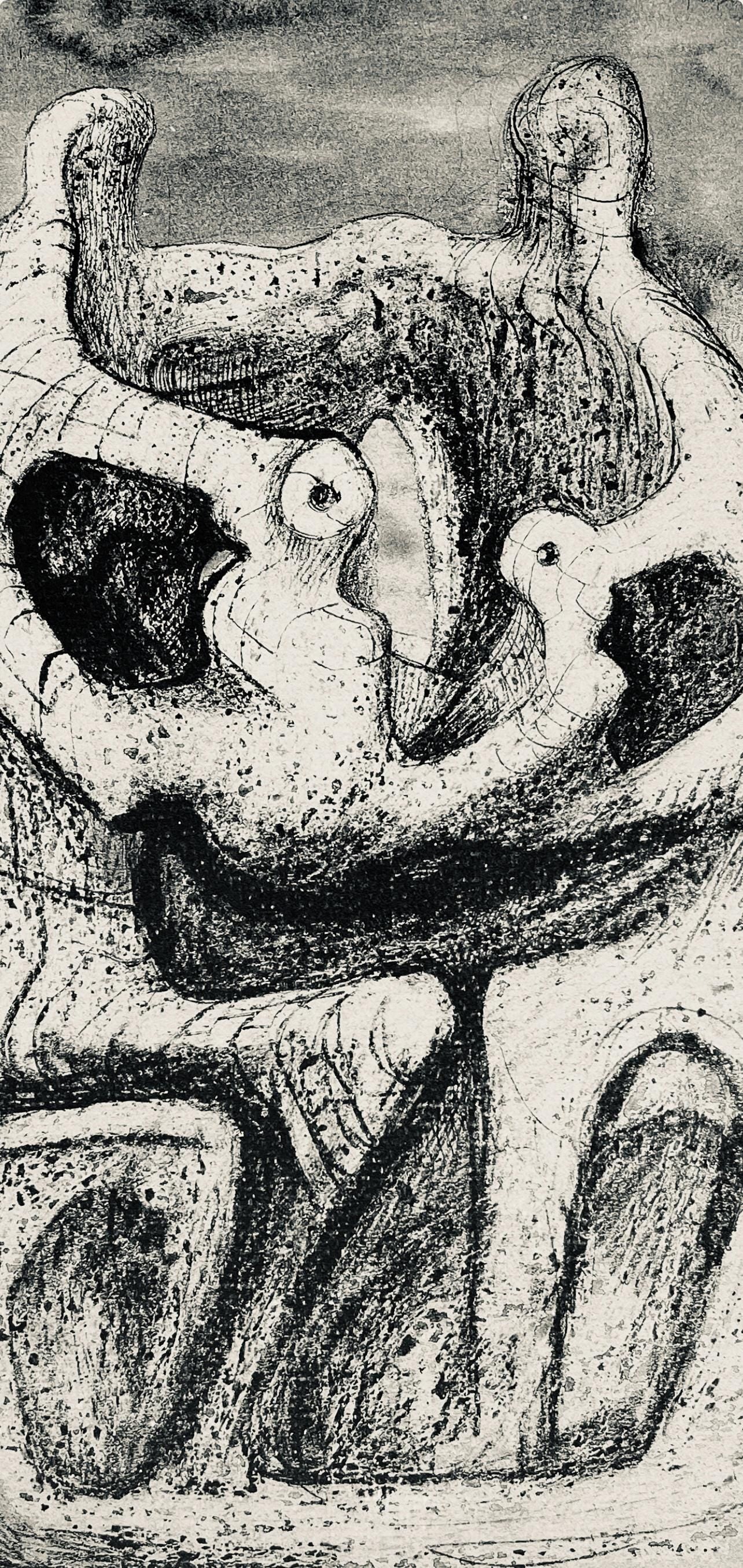 Henry Moore, Family Group, The Drawings Of Henry Moore, Lithograph