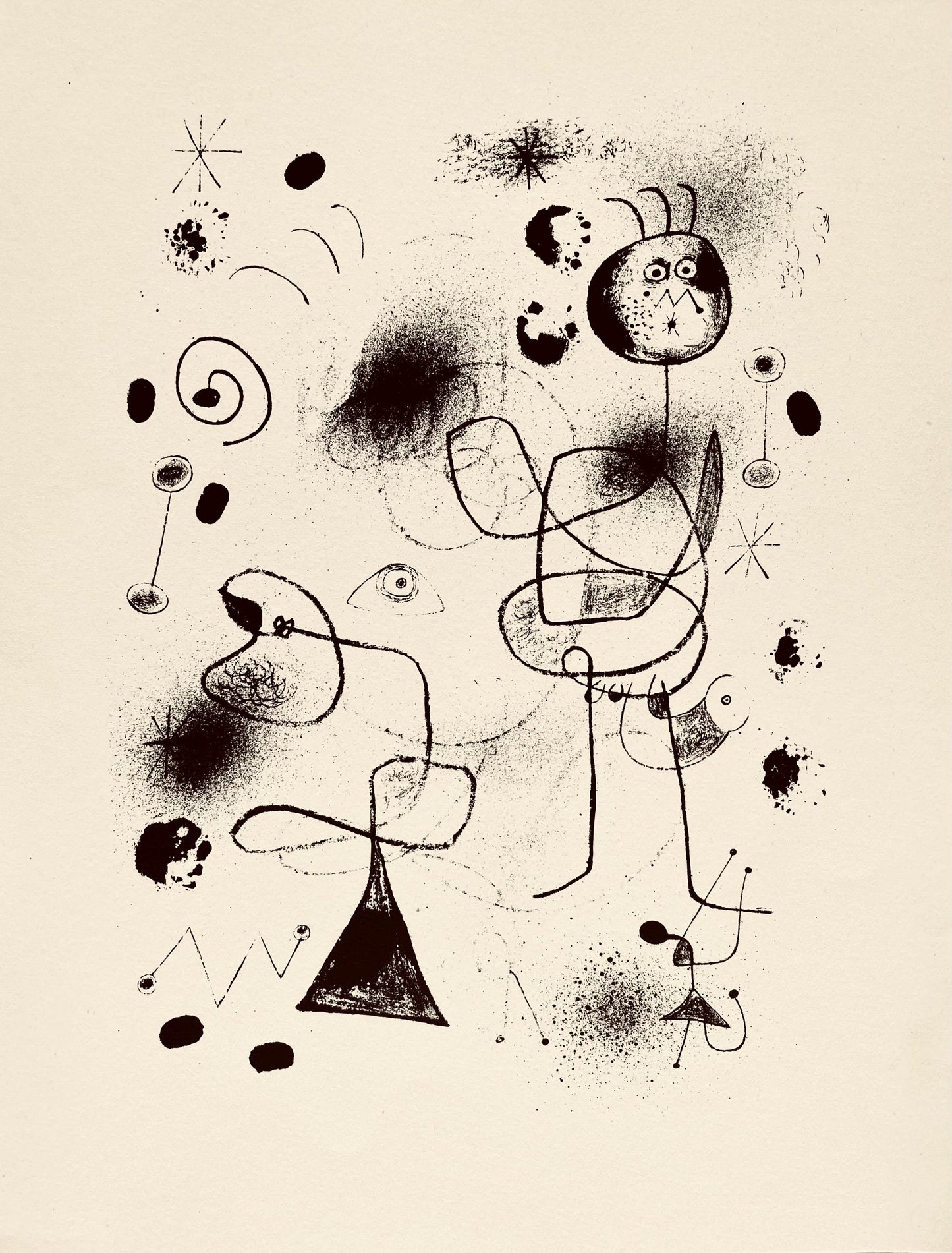 Joan Mir, Composition, The Prints Of Joan Miro, Etching