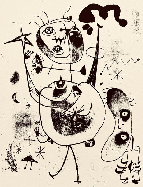 Joan Mir, Composition, The Prints Of Joan Miro, Etching