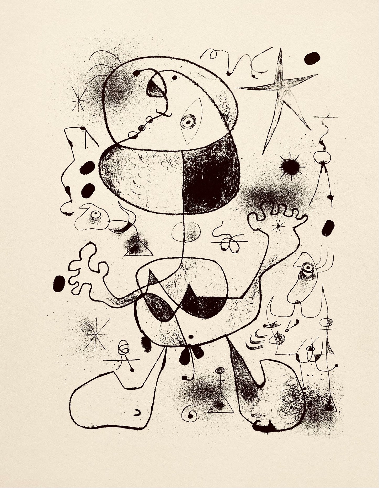 Joan Mir, Composition, The Prints Of Joan Miro, Etching