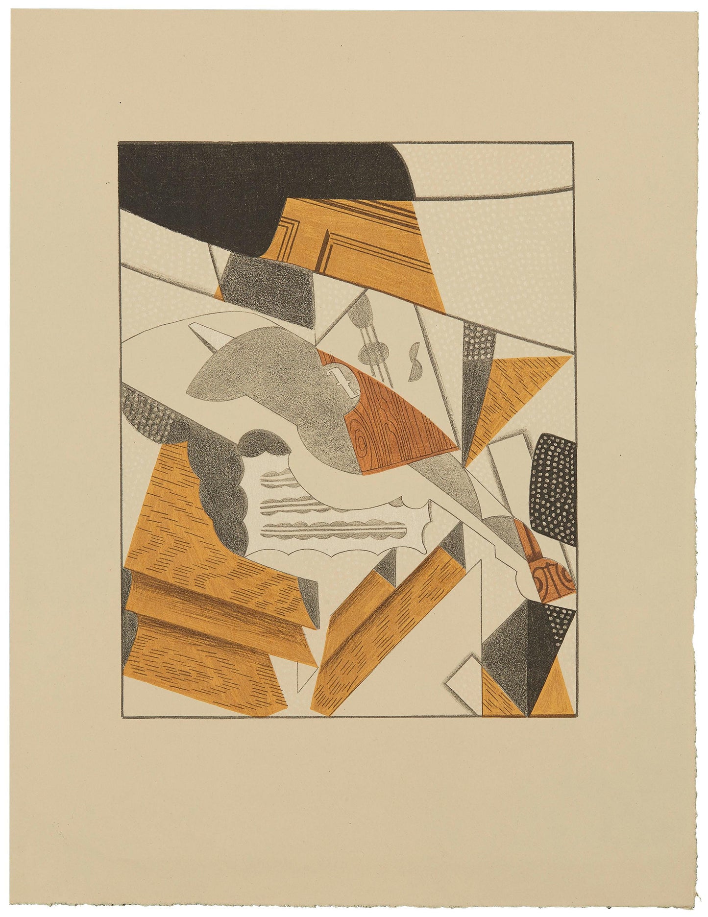 Juan Gris, Violon (Kahnweiler 1969), Au Soleil Du Plafond, Lithograph