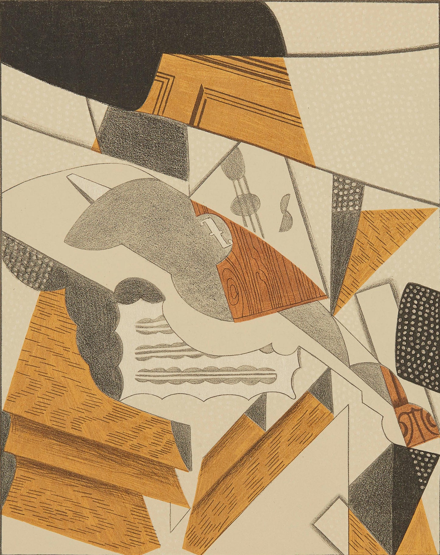 Juan Gris, Violon (Kahnweiler 1969), Au Soleil Du Plafond, Lithograph