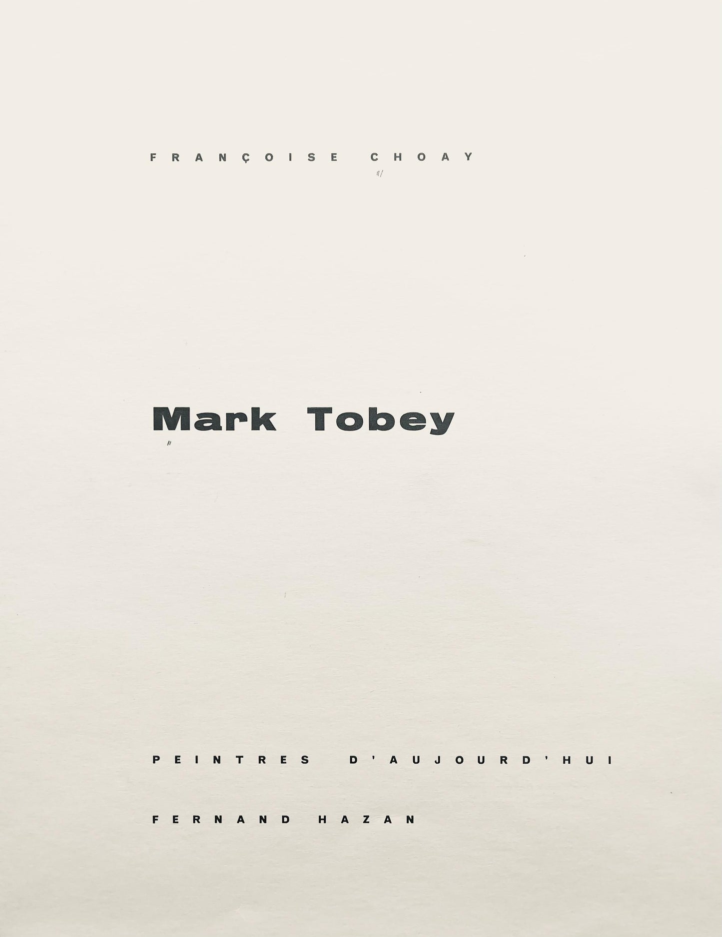 Mark Tobey, Composition, Mark Tobey, Peintres D'Aujourd'Hui, Lithograph